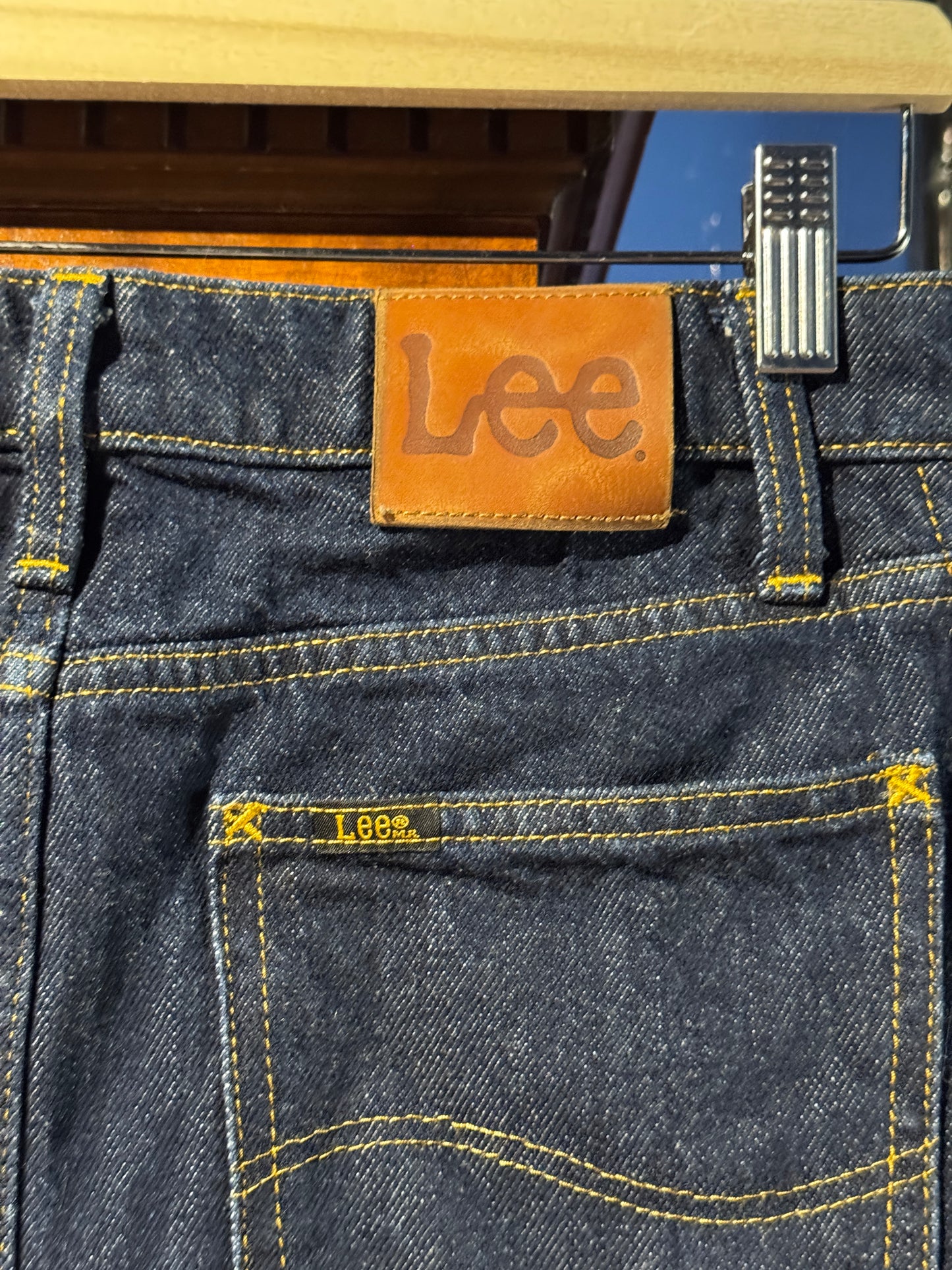 Lee Dark Wash Denim Mini Skirt