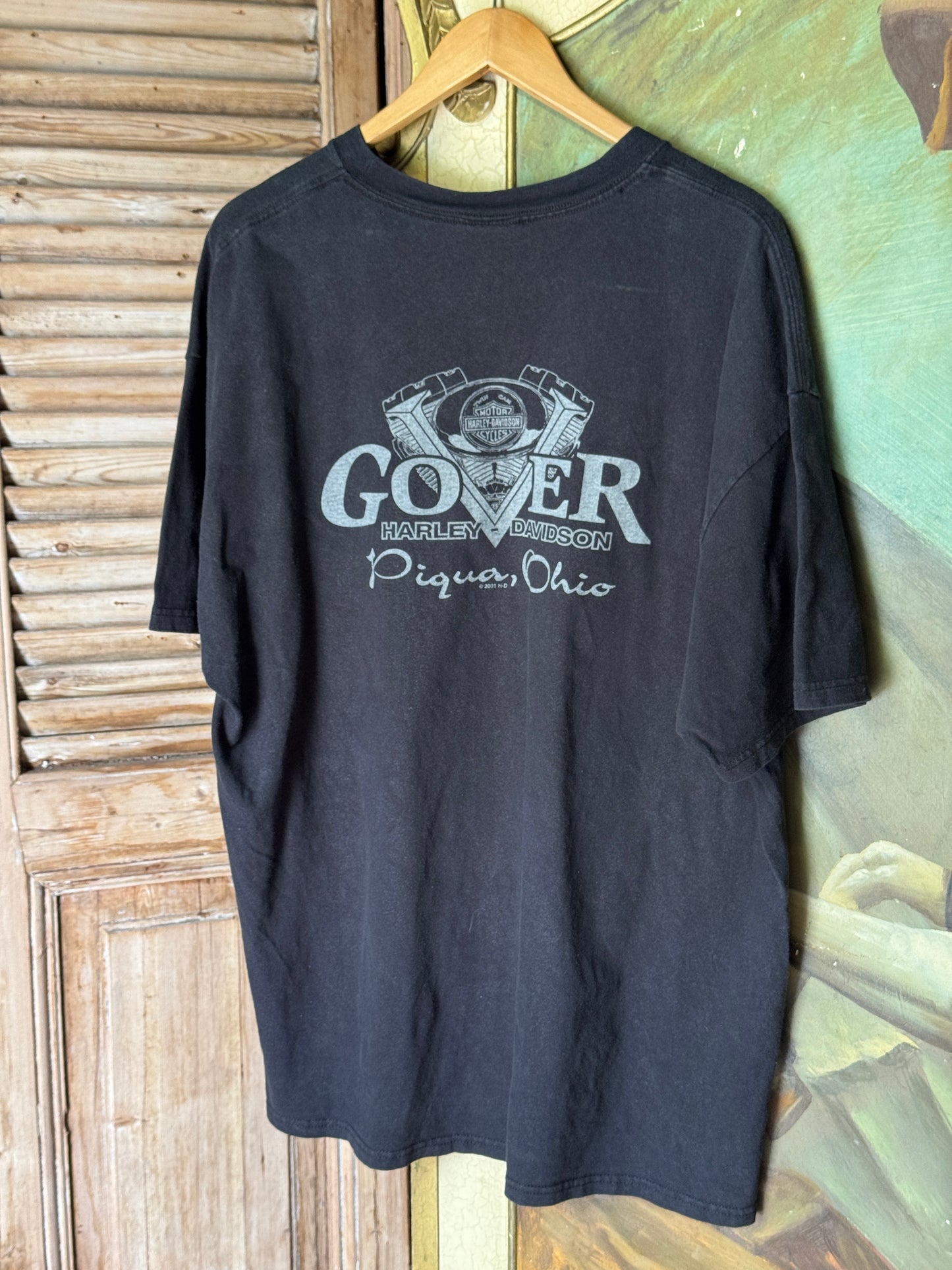 Harley Davidson Vintage Tee - Piqua, Ohio [2XL]