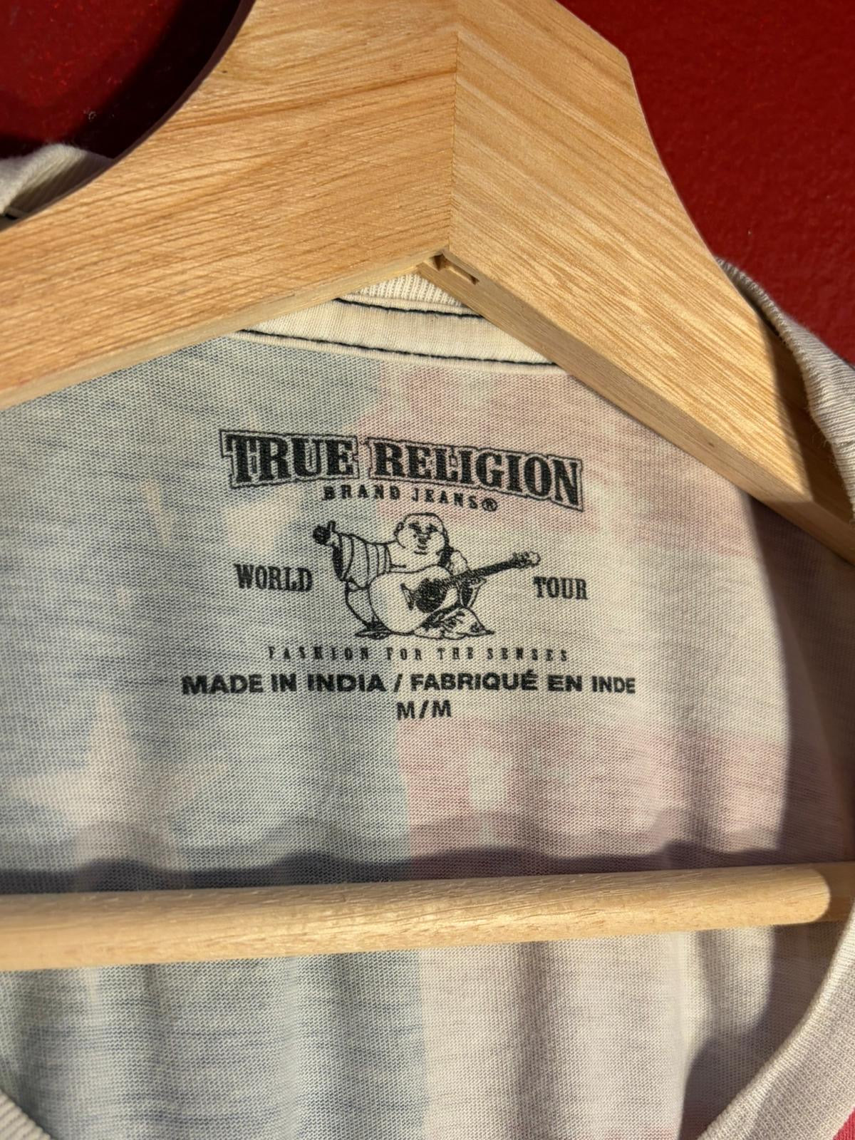 True Religion American Flag Buddha T-Shirt [M]