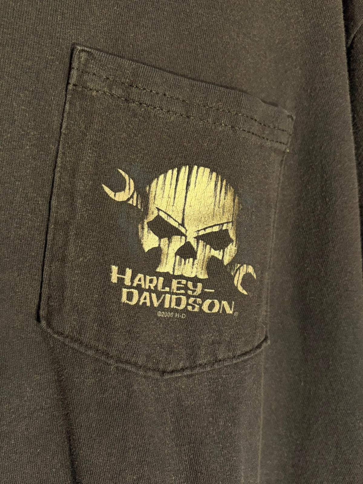 Harley-Davidson Pocket Skull T-Shirt - 2008 [L]