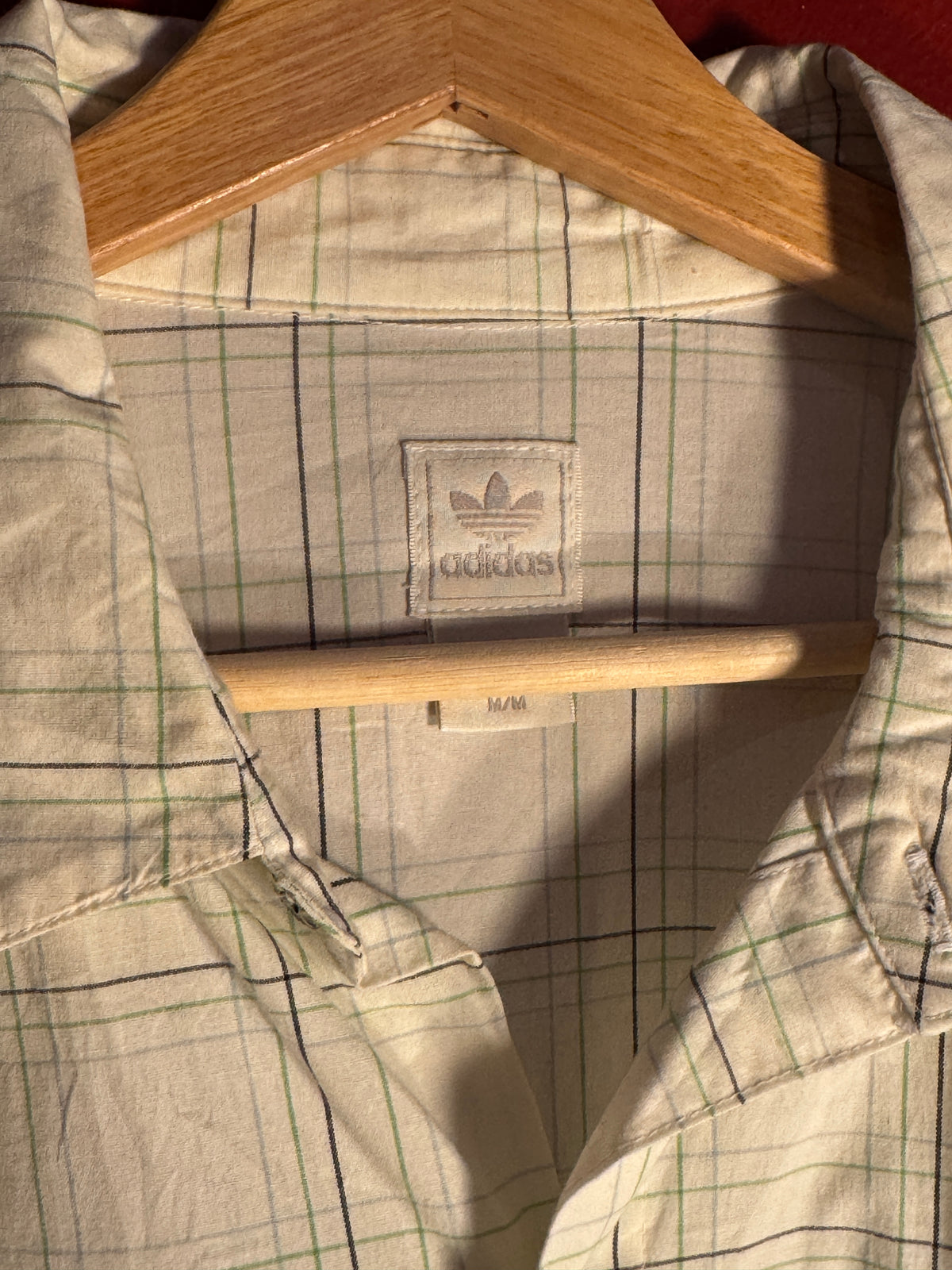 Adidas Originals Plaid Short Sleeve Shirt [M]