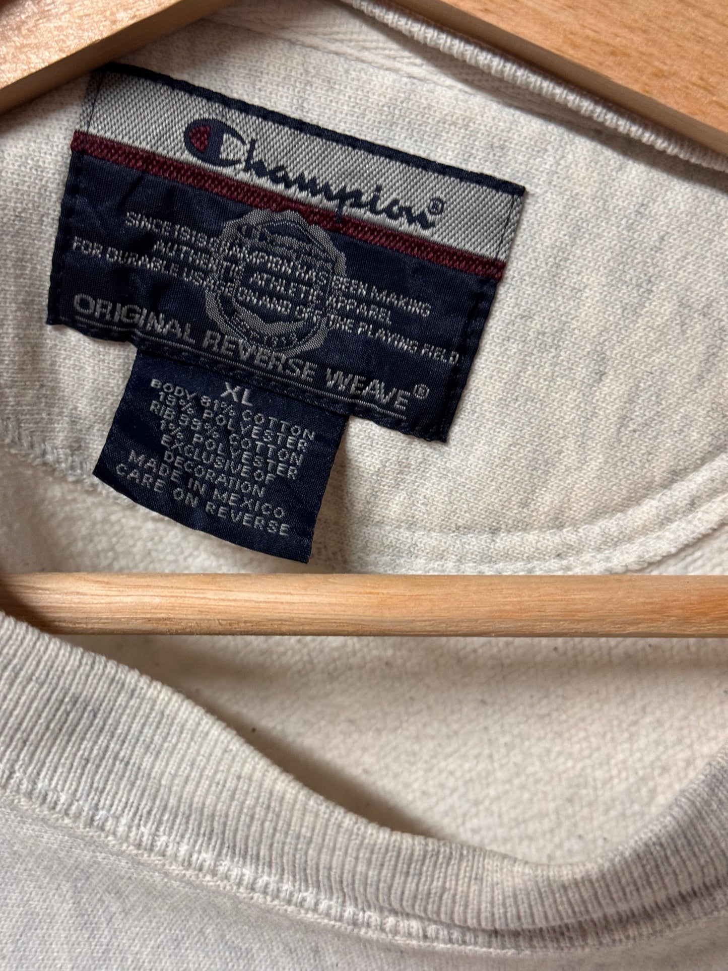 Grey 'Nantucket' Champion Ultra-heavyweight Crewneck Sweater [XL]