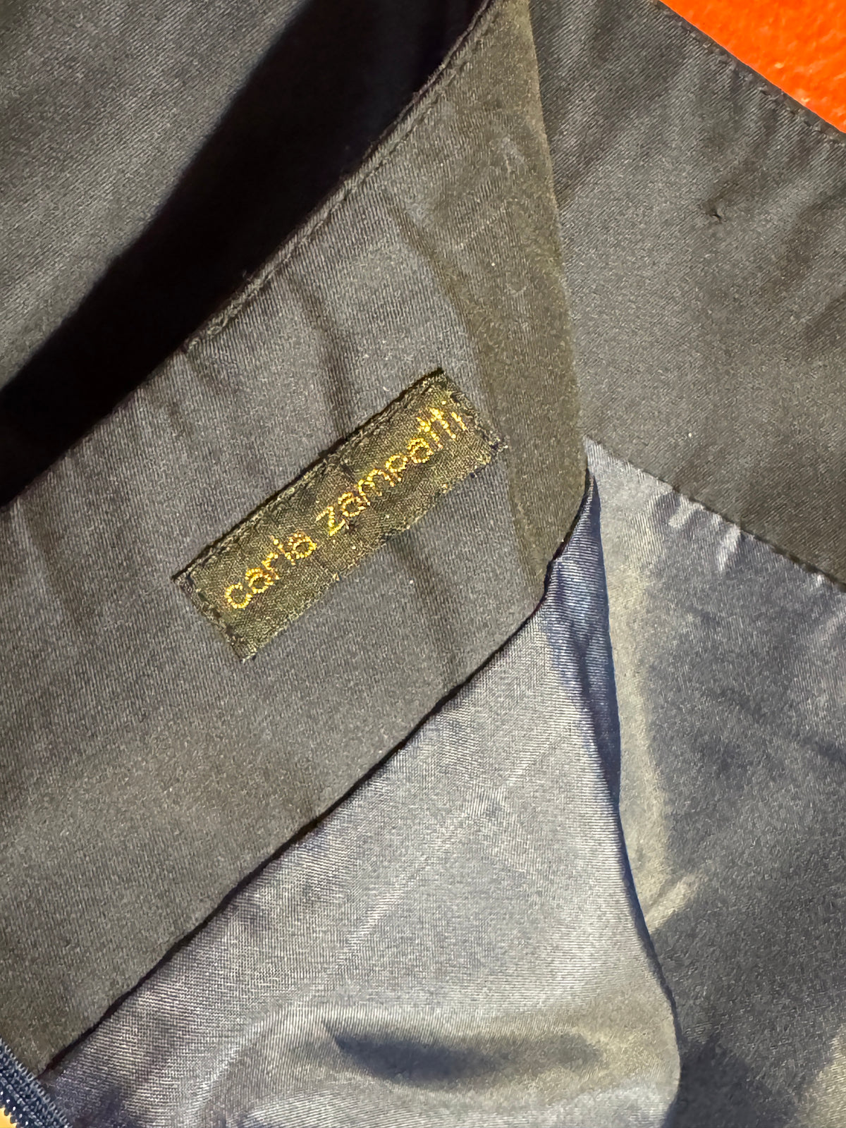 Vintage Carla Zampatti Navy Pencil Skirt [AU 8]