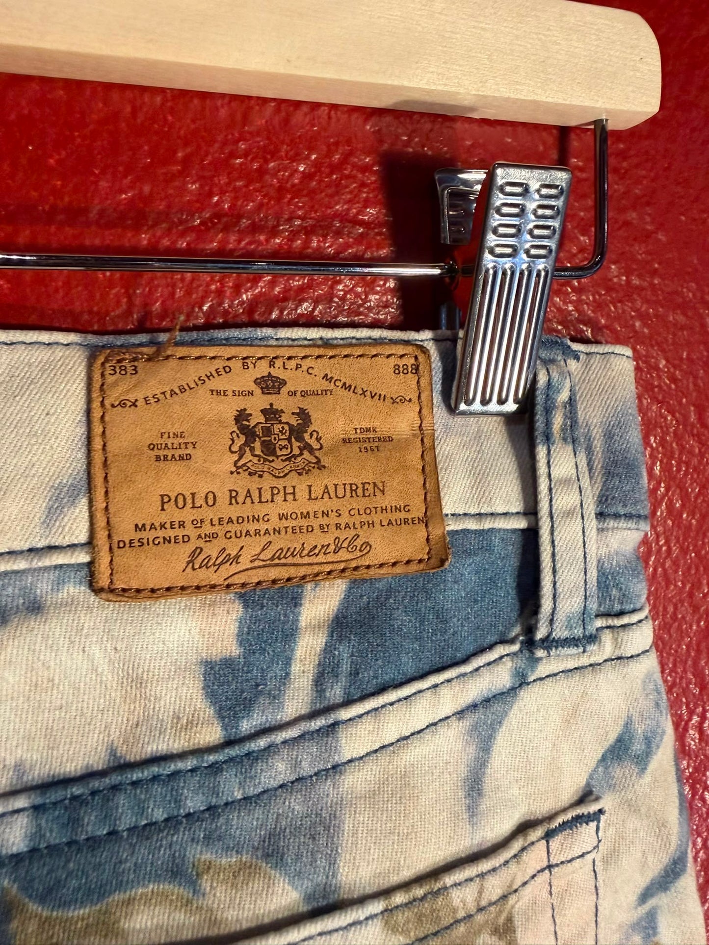 Polo Ralph Lauren Floral Print Skinny Jeans - W27 (AU 8-10)