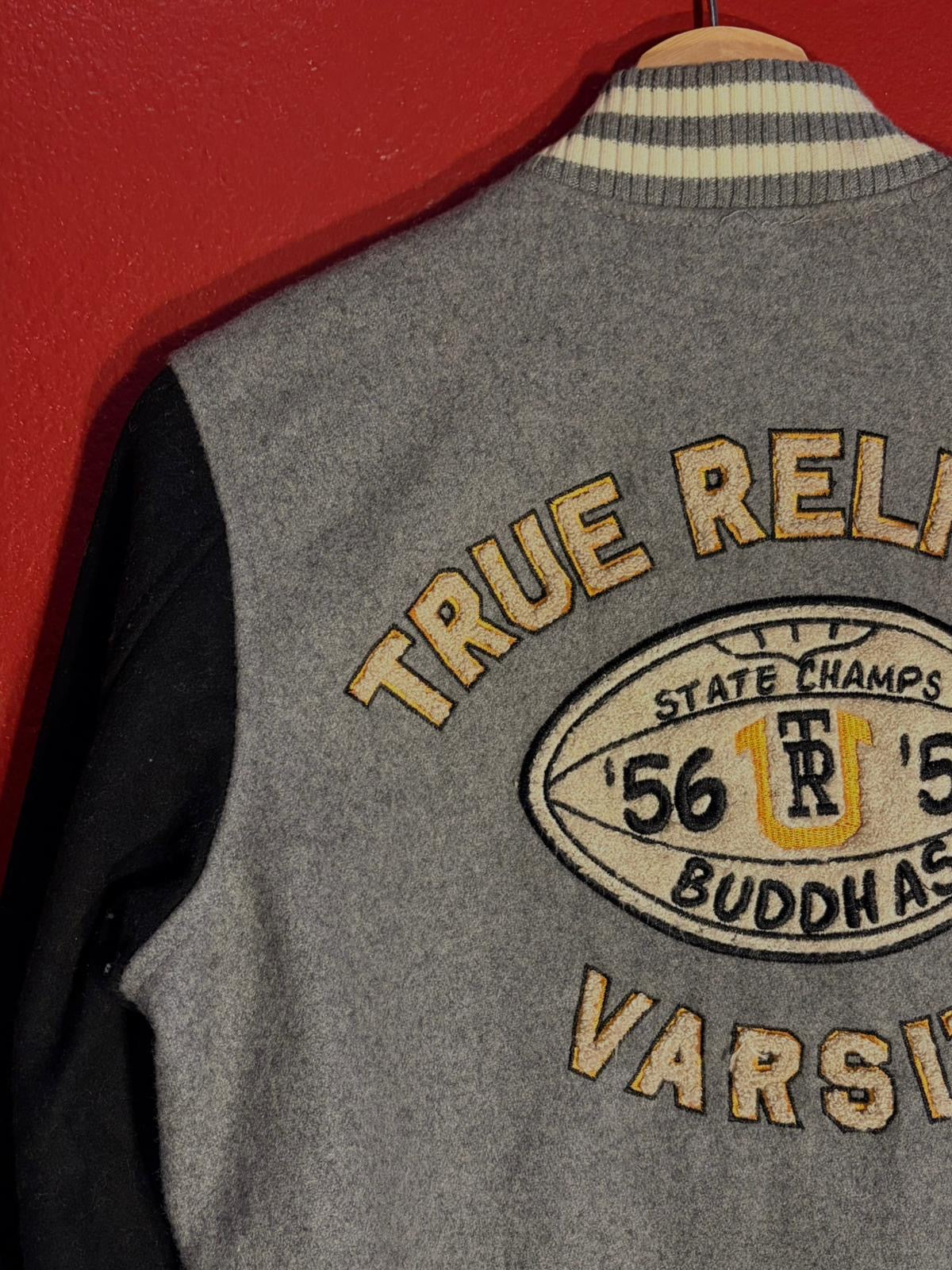 Vintage Y2K True Religion Varsity Jacket [L]