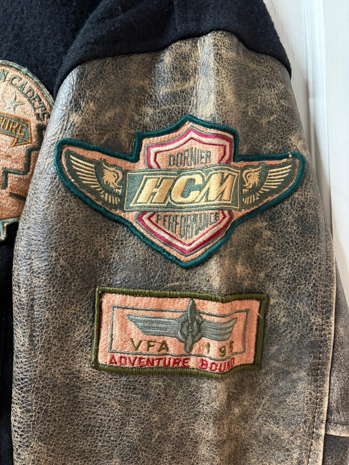 Vintage Stadium Leather Varsity Jacket [M]