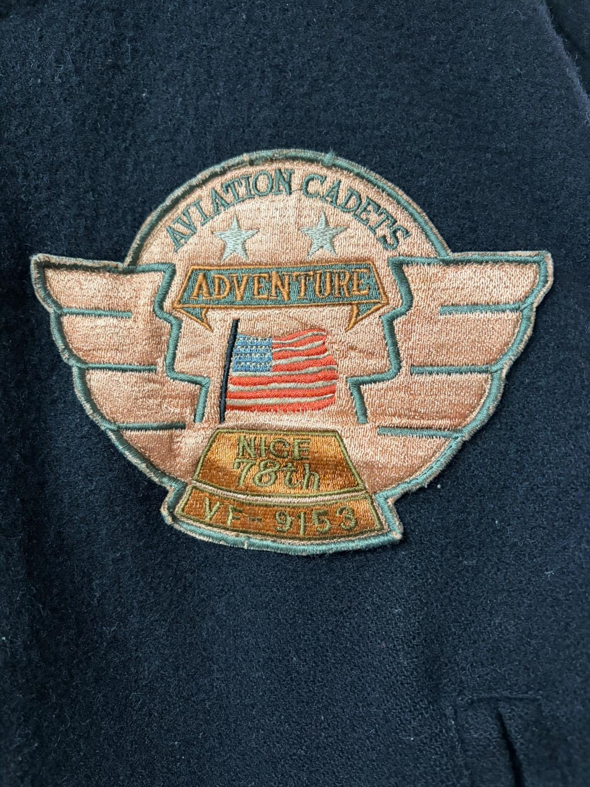 Vintage Stadium Leather Varsity Jacket [M]