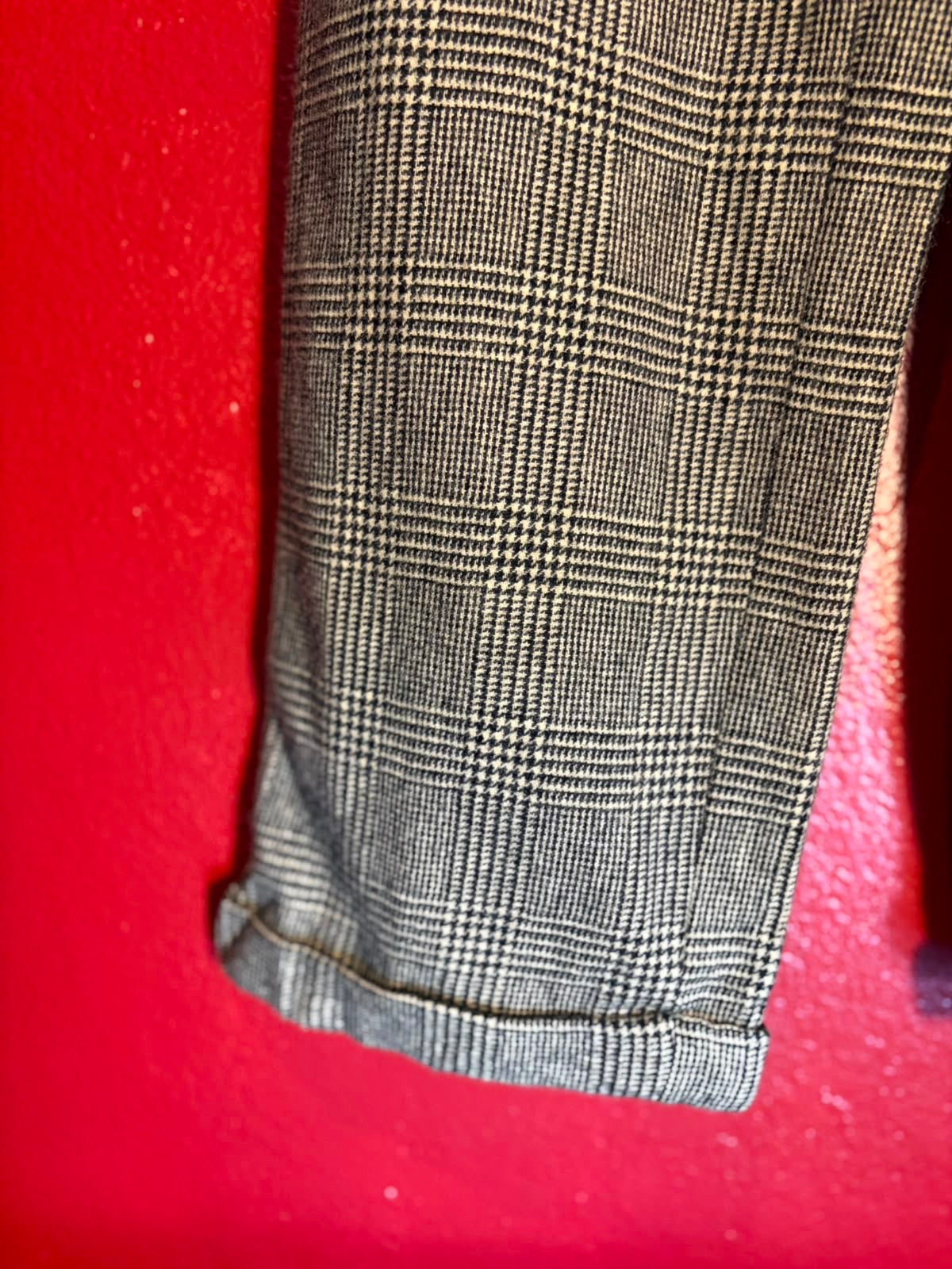 Vintage Ralph Lauren Glen Plaid Wool Blend Trousers - Women’s (AU 7)