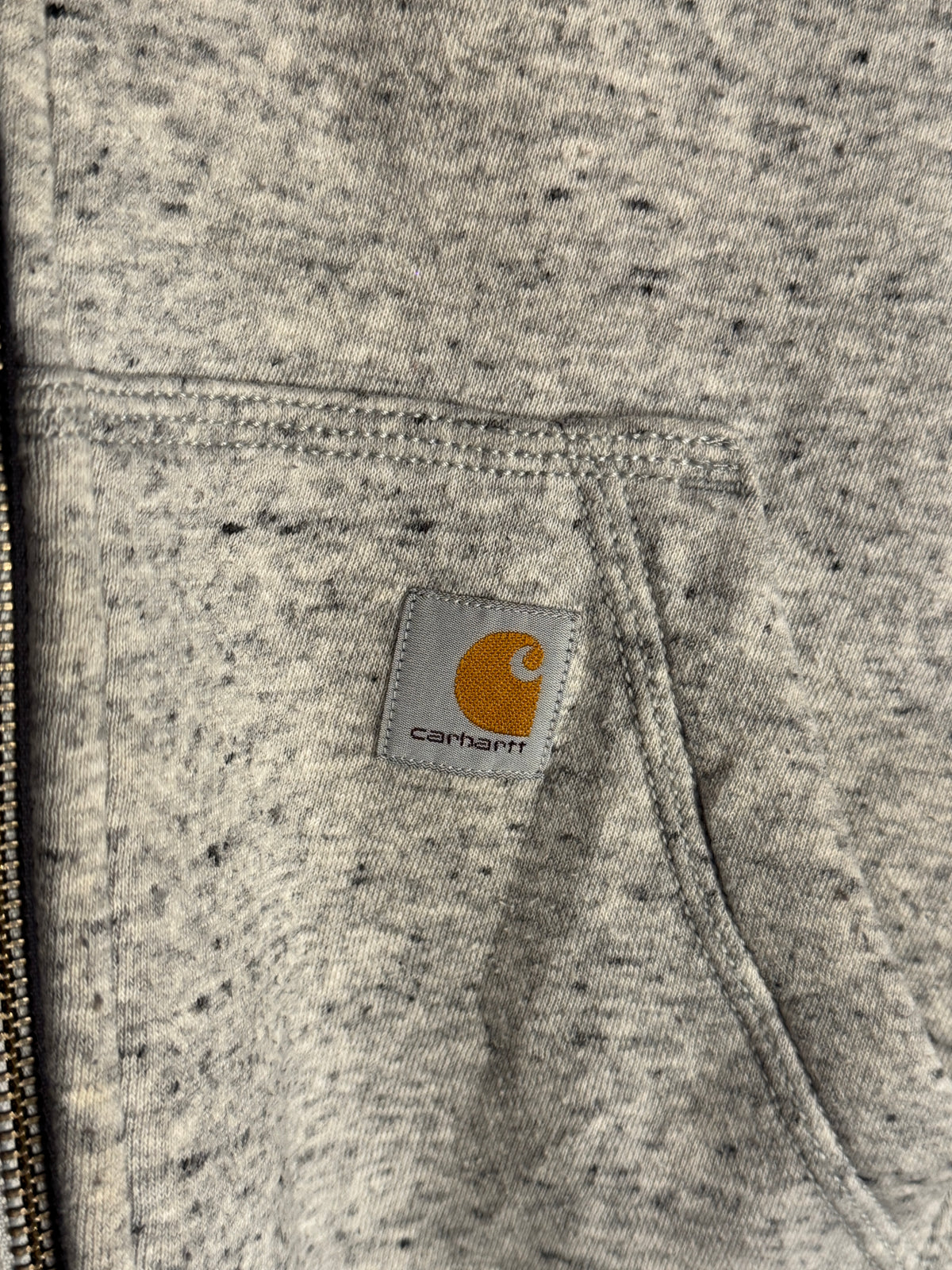 Vintage Carhartt Sherpa Lined Full Zip Hoodie (M)