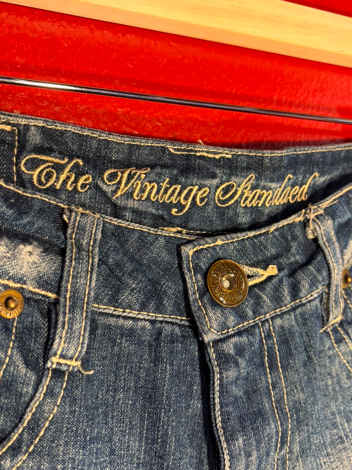 Y2K Sky Bomber Distressed Denim Shorts (AU 6-8)