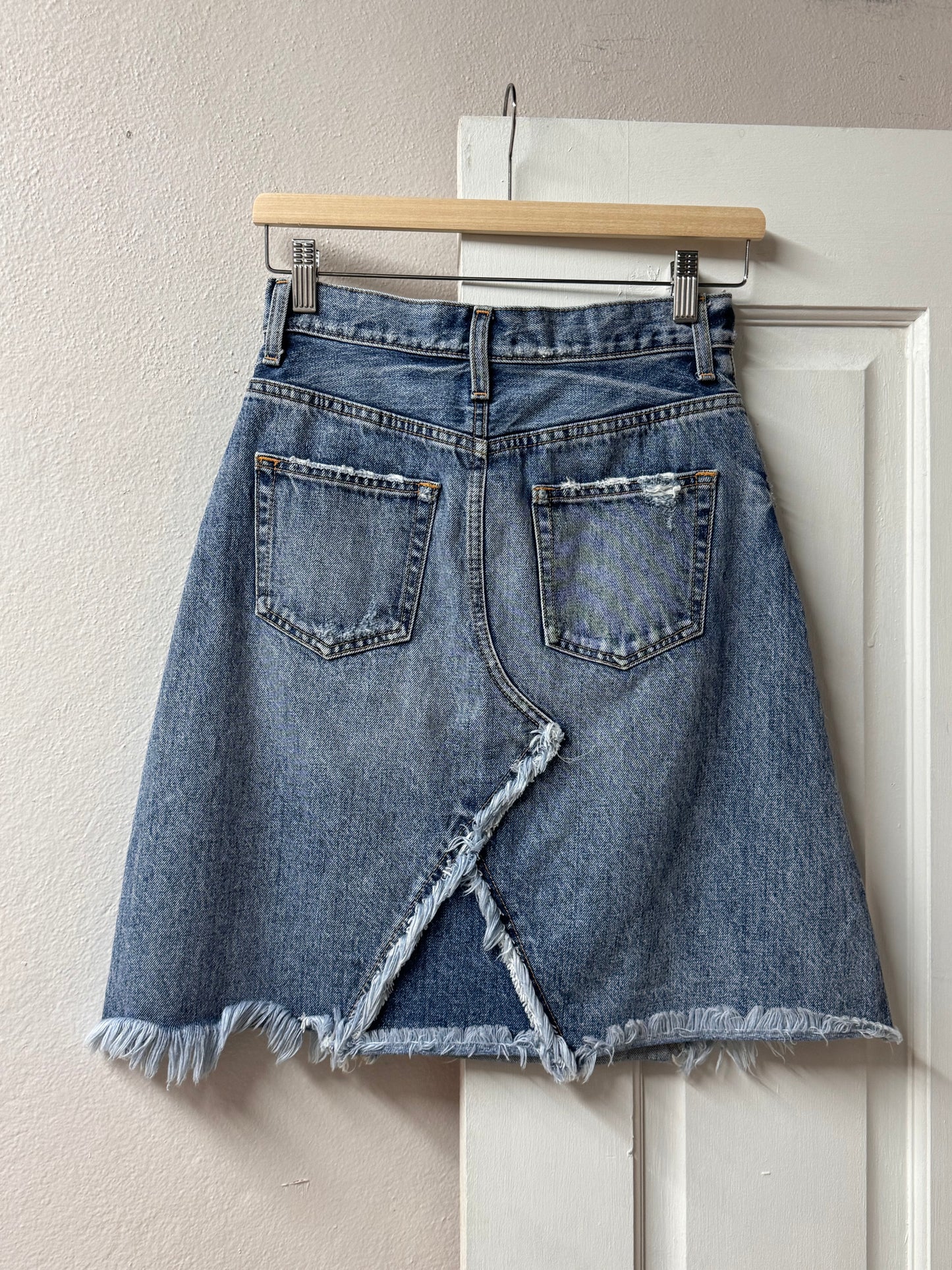 Acid-wash Moussy Denim Skirt [AU 8]