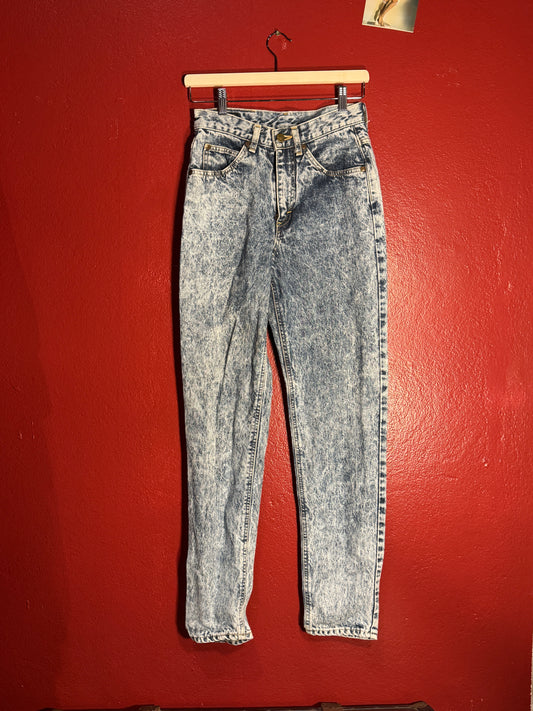 Vintage Lee Riders Acid Wash Mom Jeans - [AU 6]