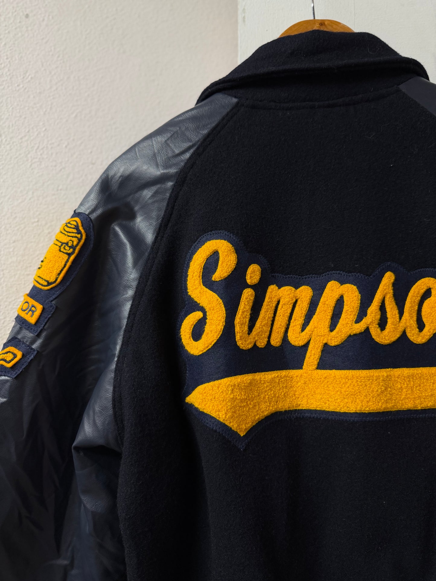 Navy Embroidered Varsity Jacket [S]