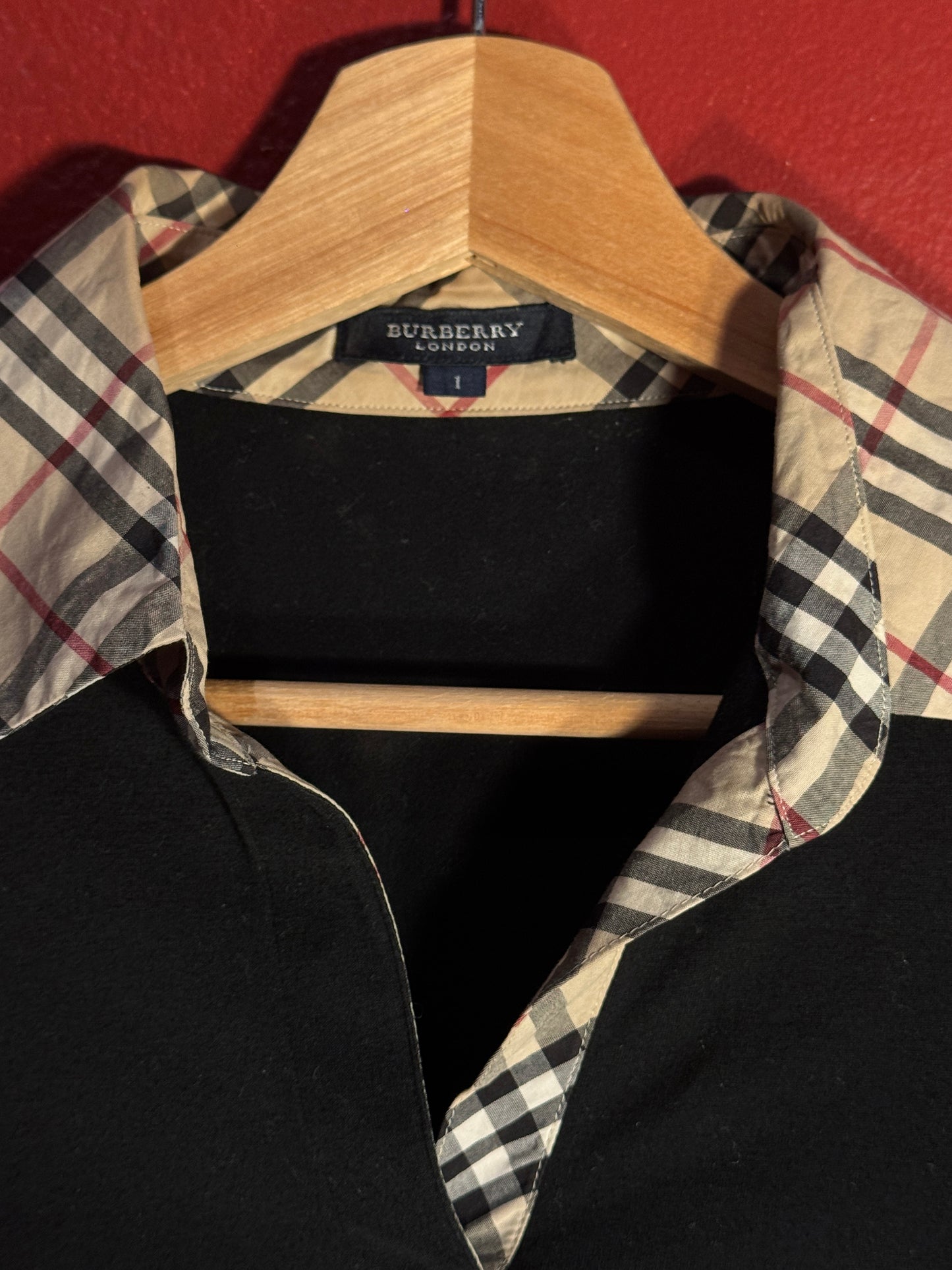 Vintage Burberry London Check Trim Polo - Women’s S