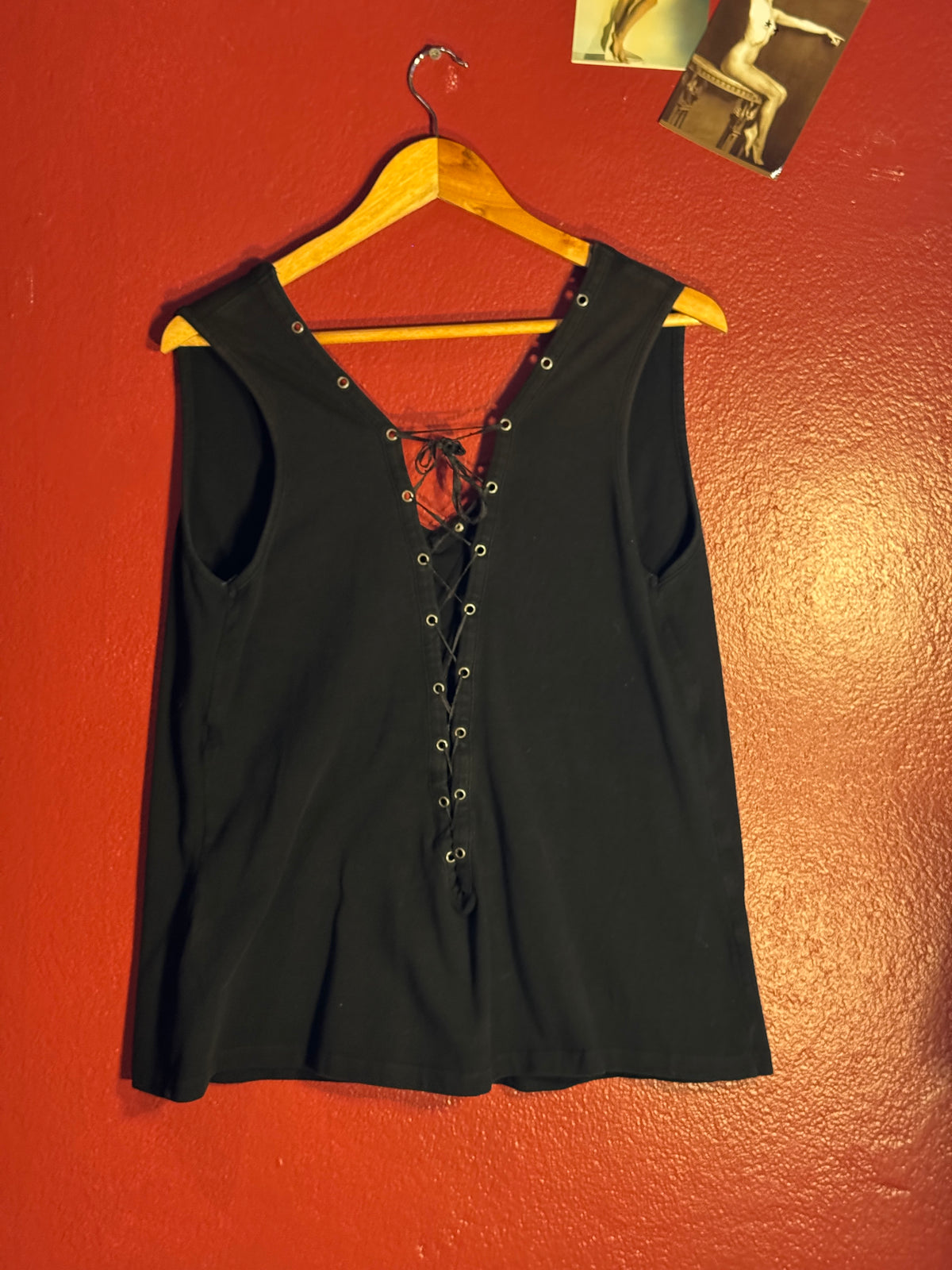 Harley Davidson Lace Up Sleeveless Tank [2W]
