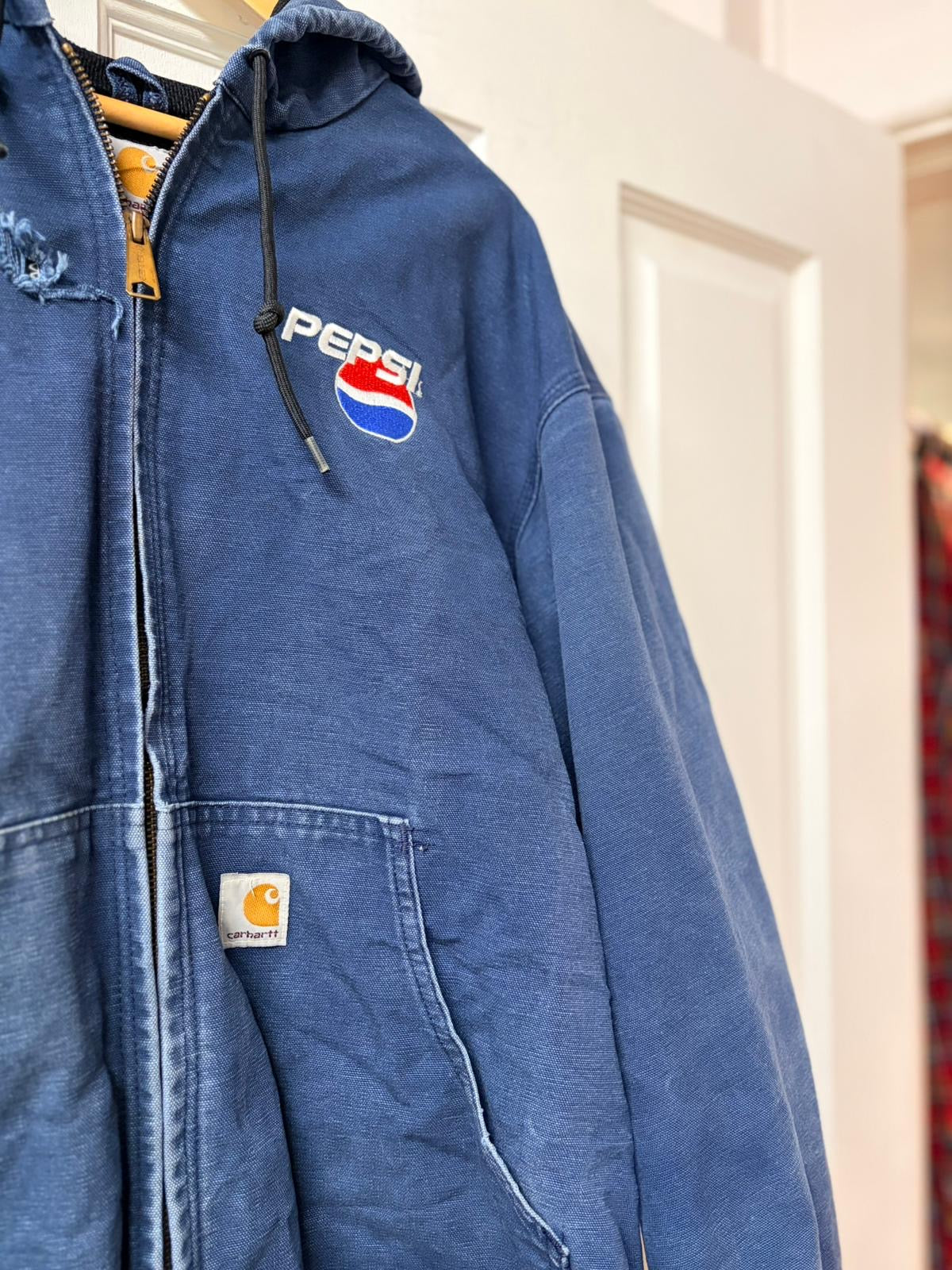 Carhartt PEPSI Navy Canvas Jacket [XL]