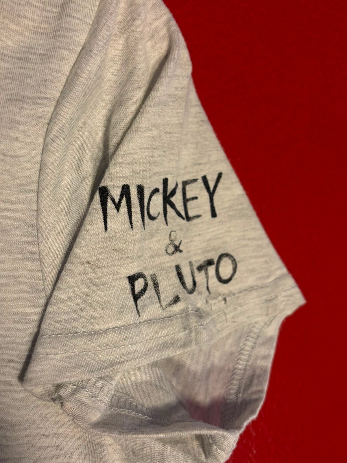Disney Mickey & Pluto Graphic T-Shirt [S]