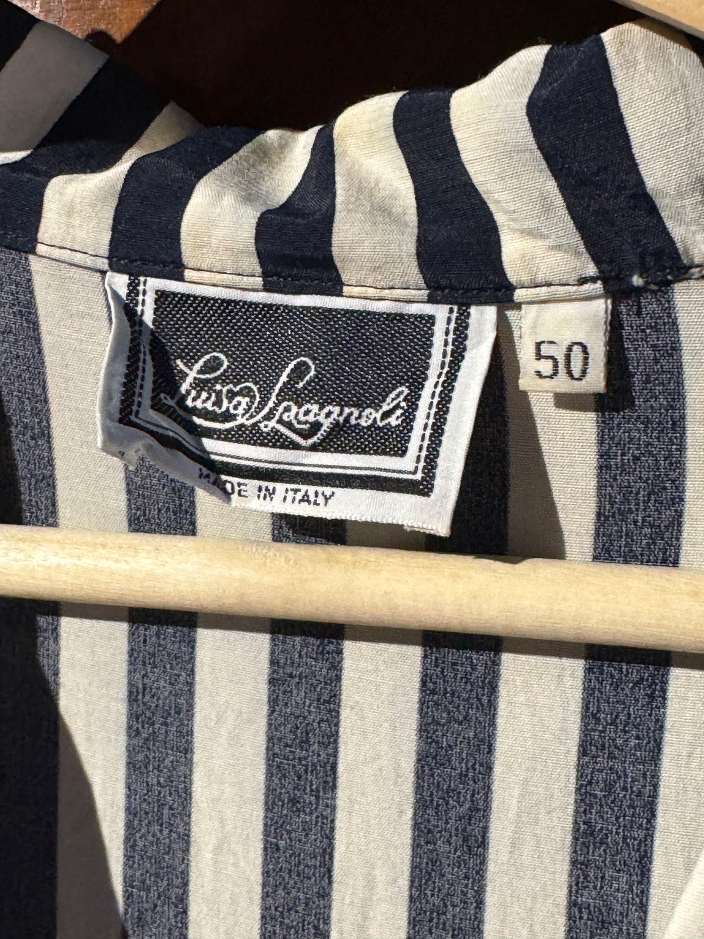 Vintage Luisa Spagnoli Stripe Shirt Dress