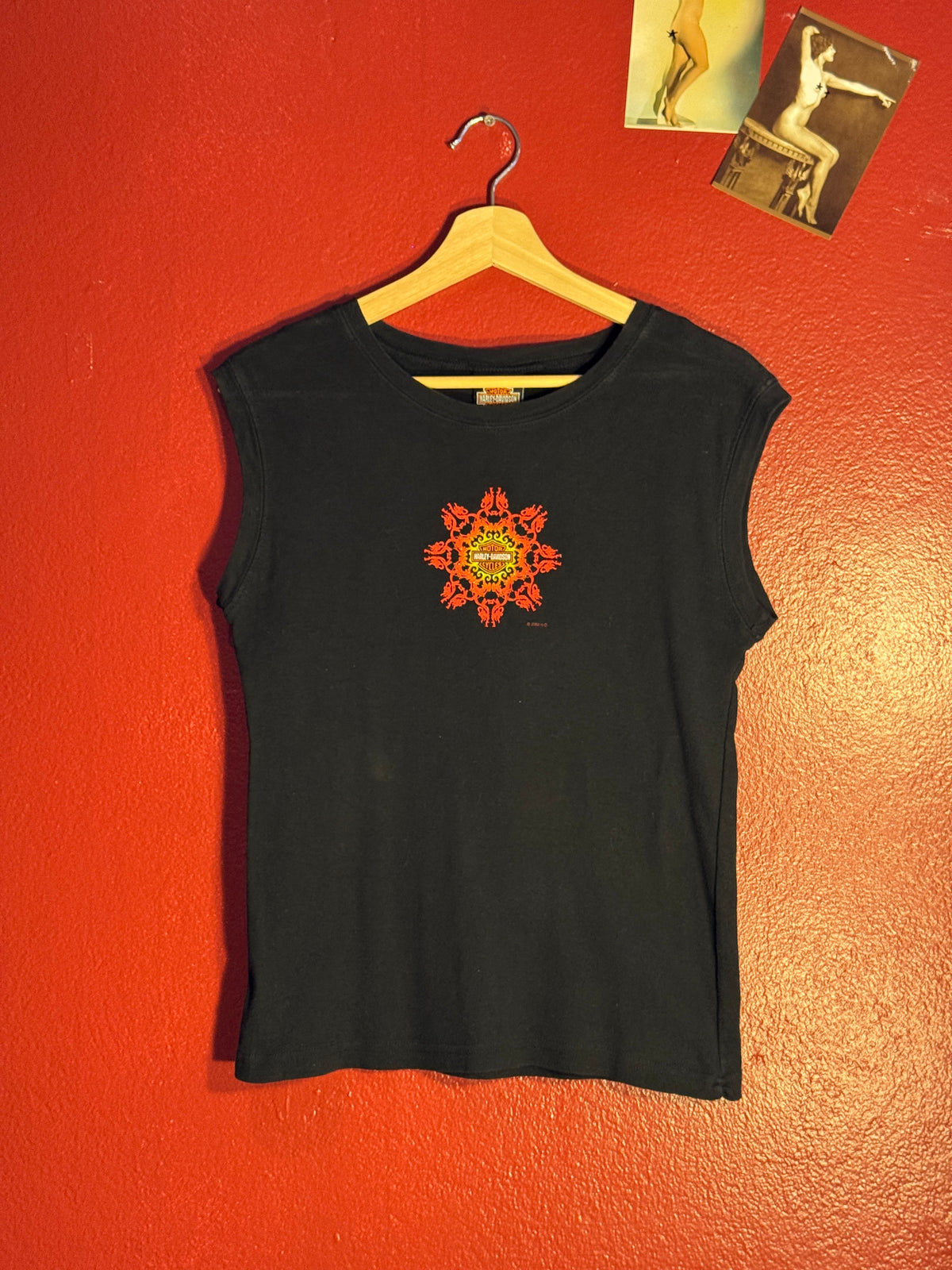 Vintage Harley Davidson Women’s Sleeveless Tee [S]