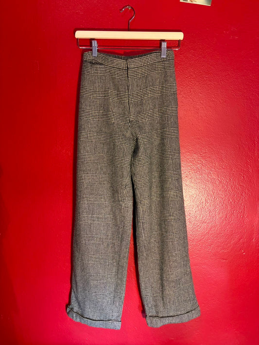 Vintage Ralph Lauren Glen Plaid Wool Blend Trousers - Women’s (AU 7)