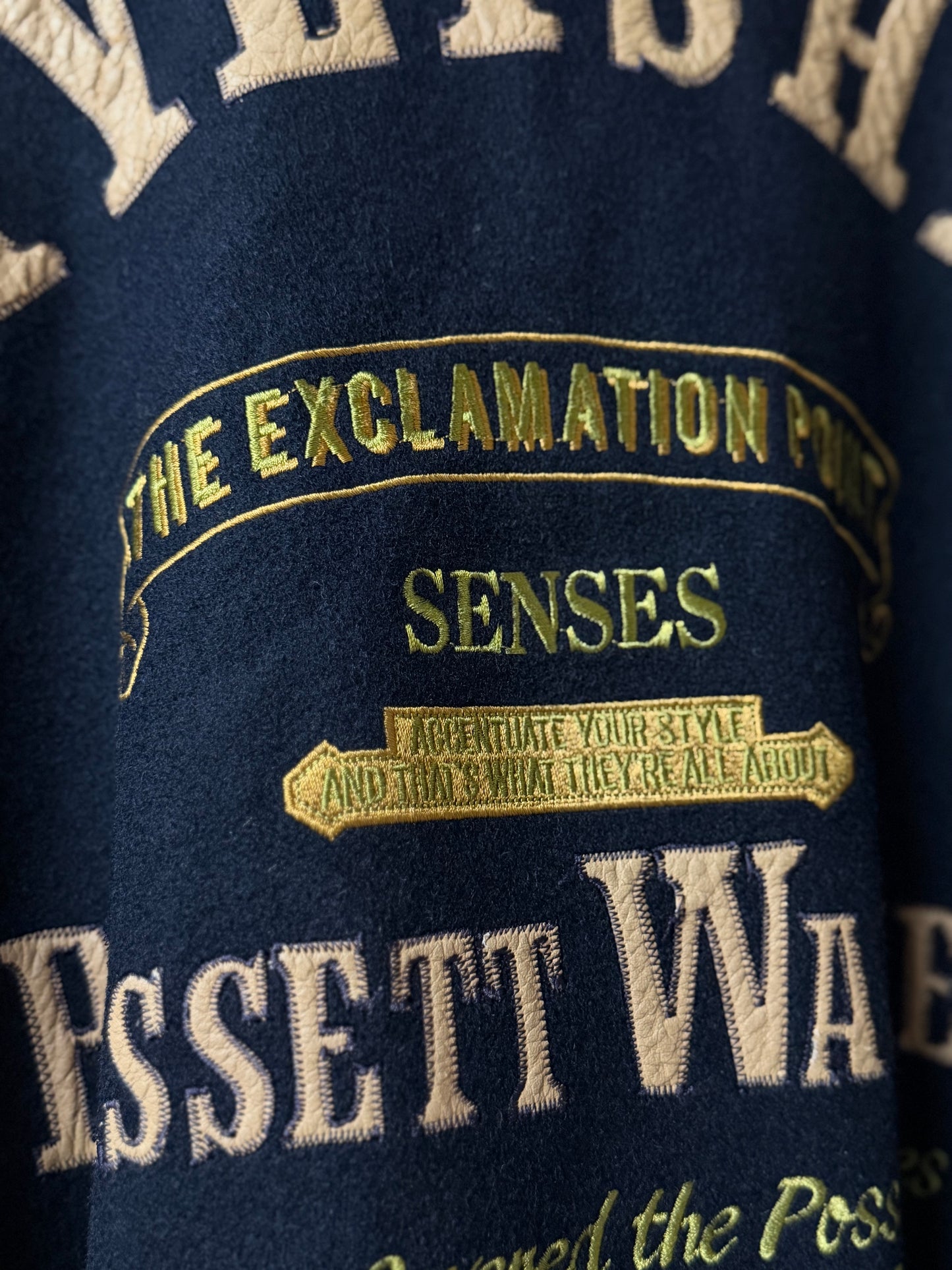 Navy & Grey Bassett Walker Varsity Jacket - Made in Japan [M]