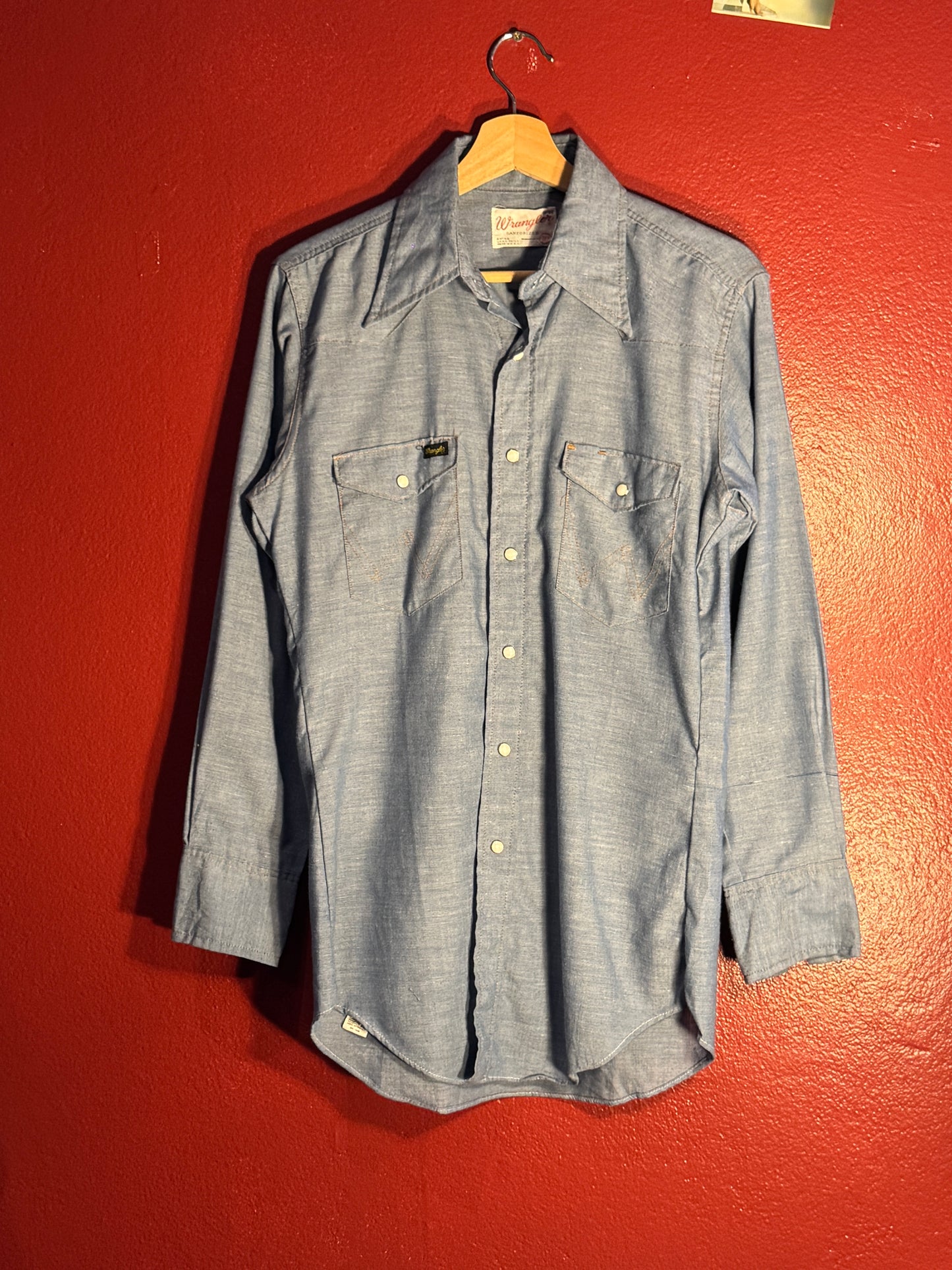 Wrangler Sanforized Western Chambray Shirt - USA Made [AU S]