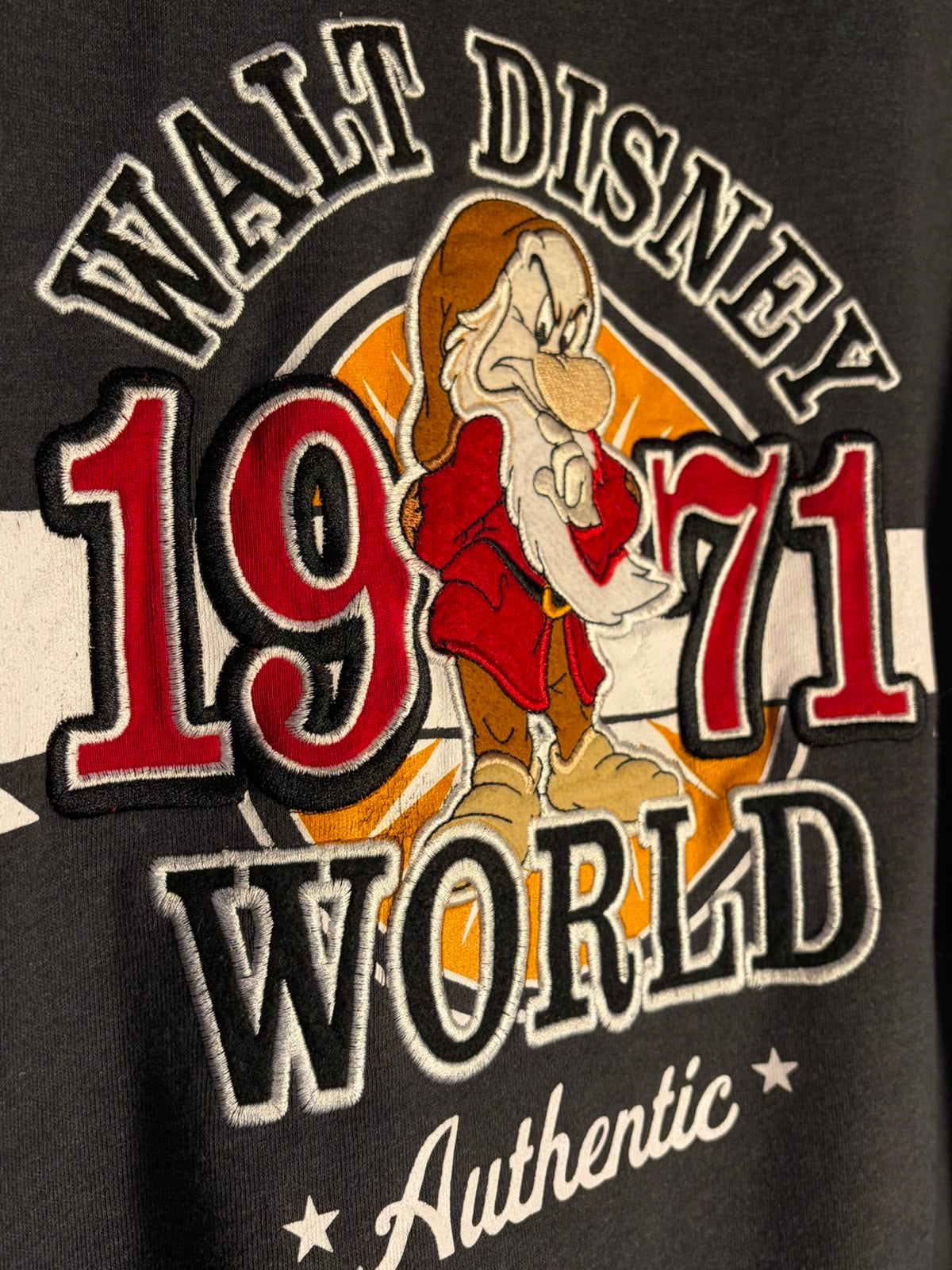 Vintage Walt Disney World 1971 Grumpy Zip Hoodie - M (AU M)