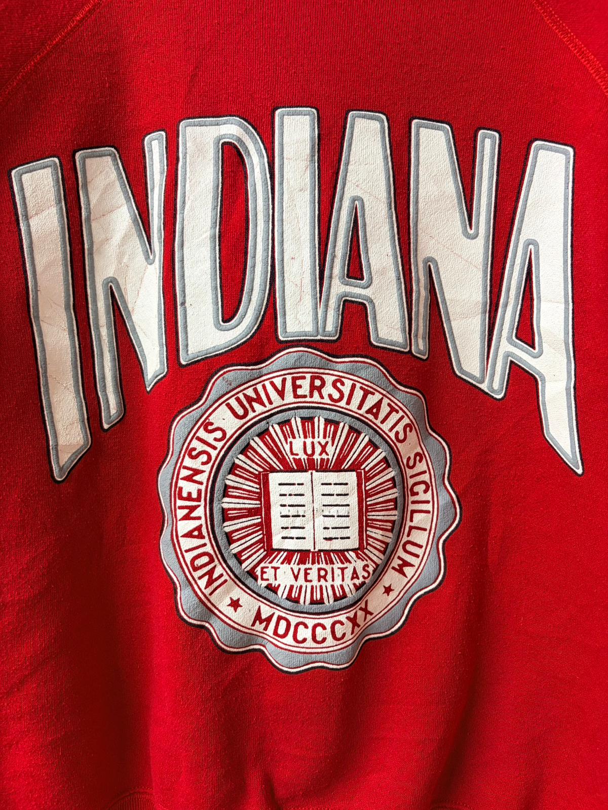 Vintage Indiana Red Crewneck Jumper - Made in USA [M]