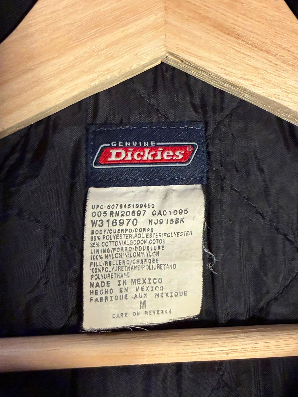 Vintage Dickies Black Quilted Work Jacket [M]