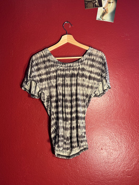 Michael by Michael Kors Printed Short Sleeve Top [XS]