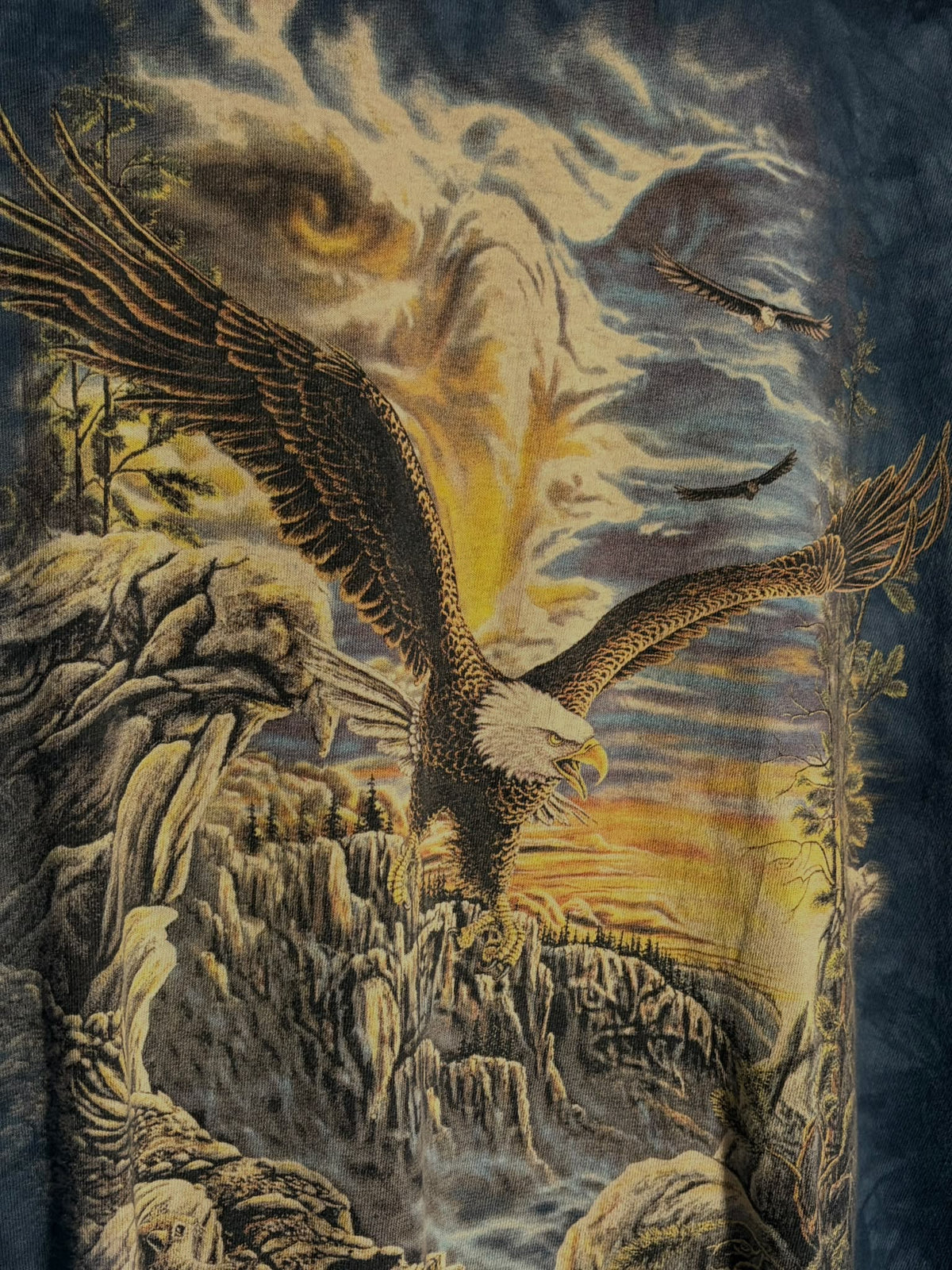 The Mountain Tie Dye Eagle Graphic T-Shirt - Size XL