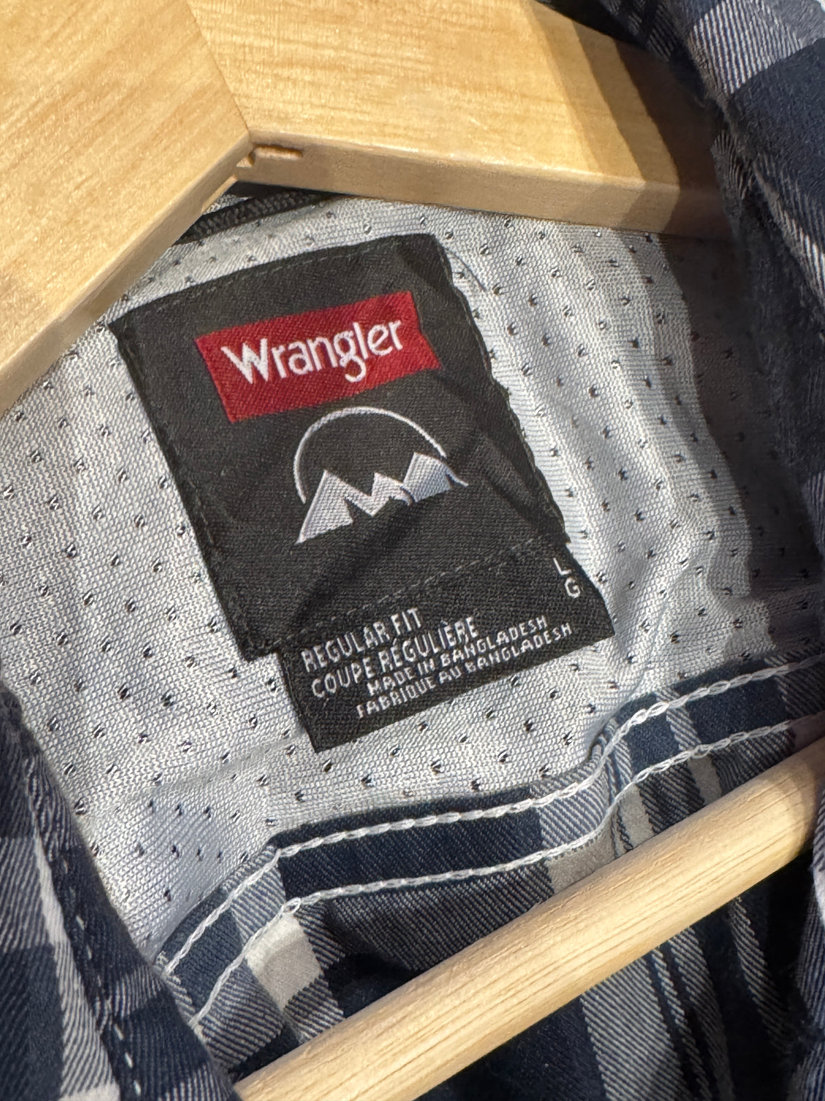 Wrangler Plaid Short Sleeve Shirt [L]