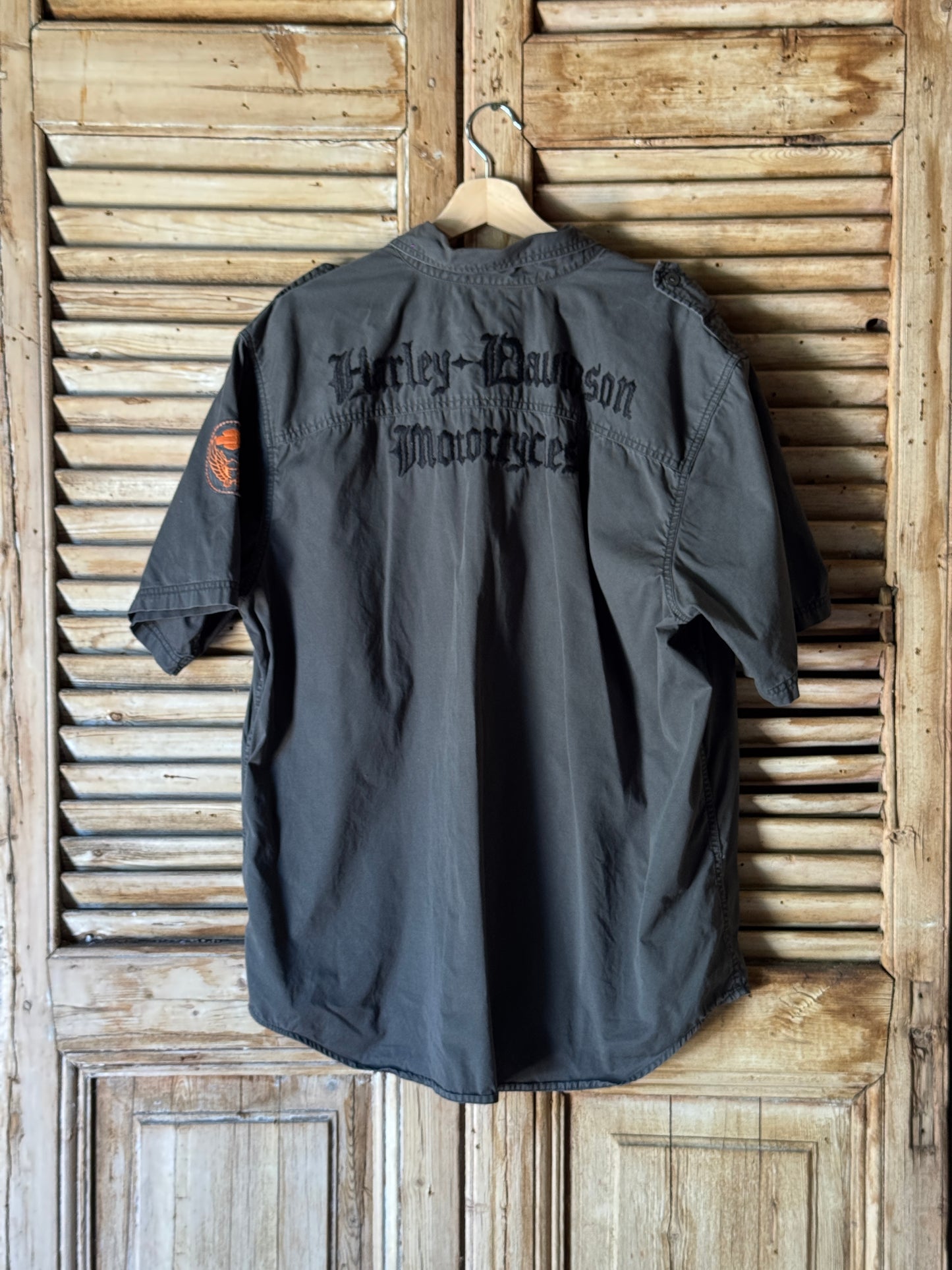 Vintage Harley Davidson Grey Short Sleeve Shirt – XL