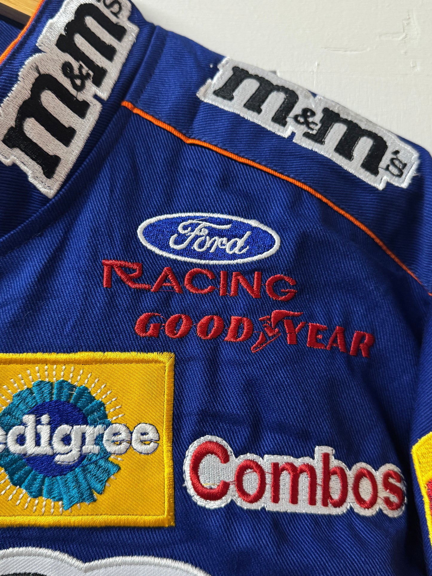 M&M’s Racing Jacket Reworked Patchwork