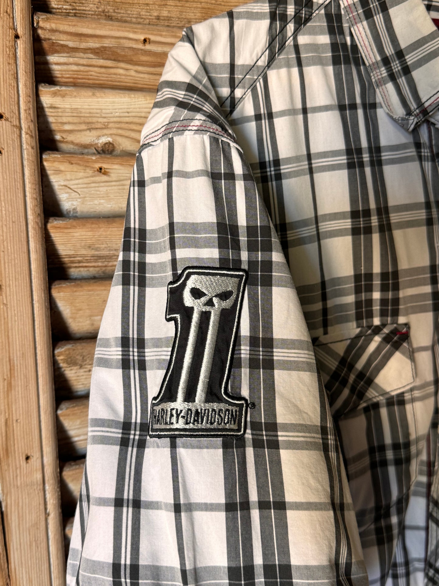 Harley Davidson Short Sleeve Patch Shirt [XL]