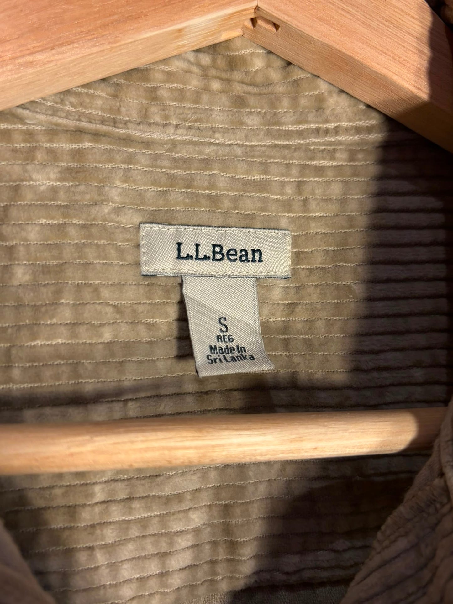L.L.Bean Corduroy Sleeveless Button Shirt [S]