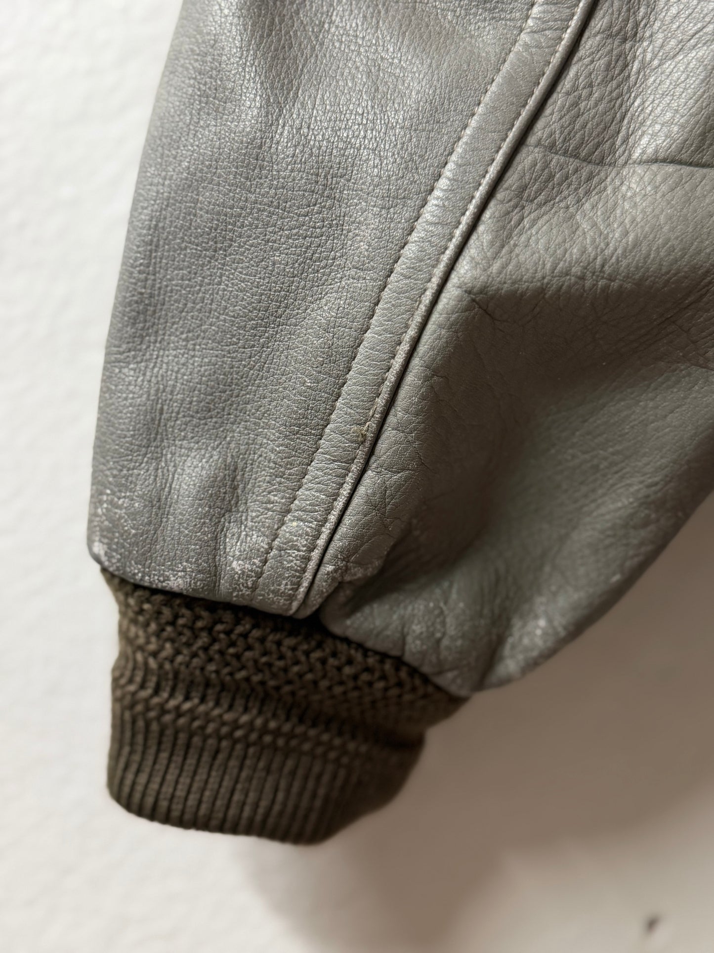 Navy & Grey Bassett Walker Varsity Jacket - Made in Japan [M]
