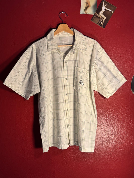 Adidas Originals Plaid Short Sleeve Shirt [M]