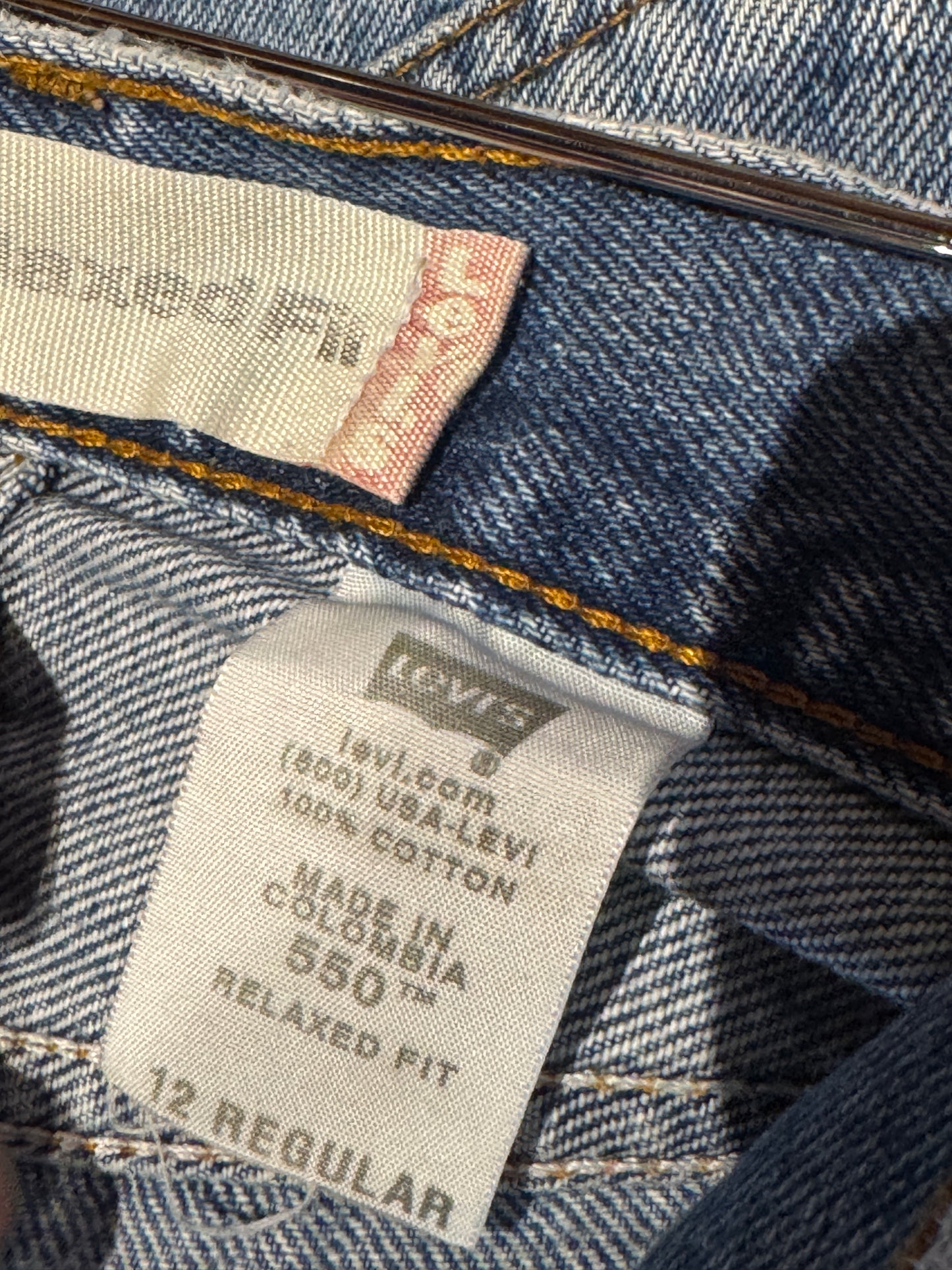 Vintage Cut Off Levi 504 Denim Shorts [30" / 12 AU]