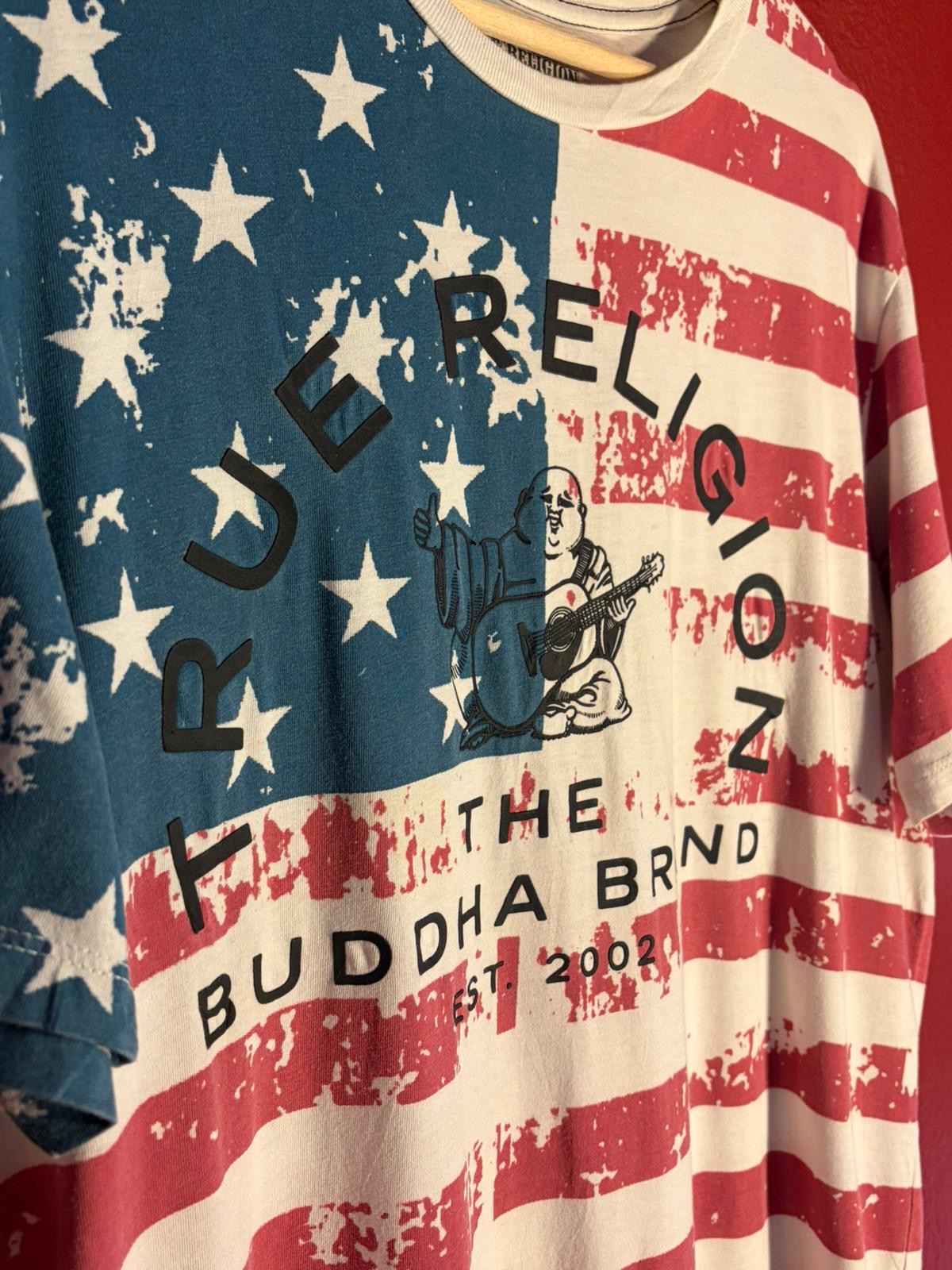 True Religion American Flag Buddha T-Shirt [M]