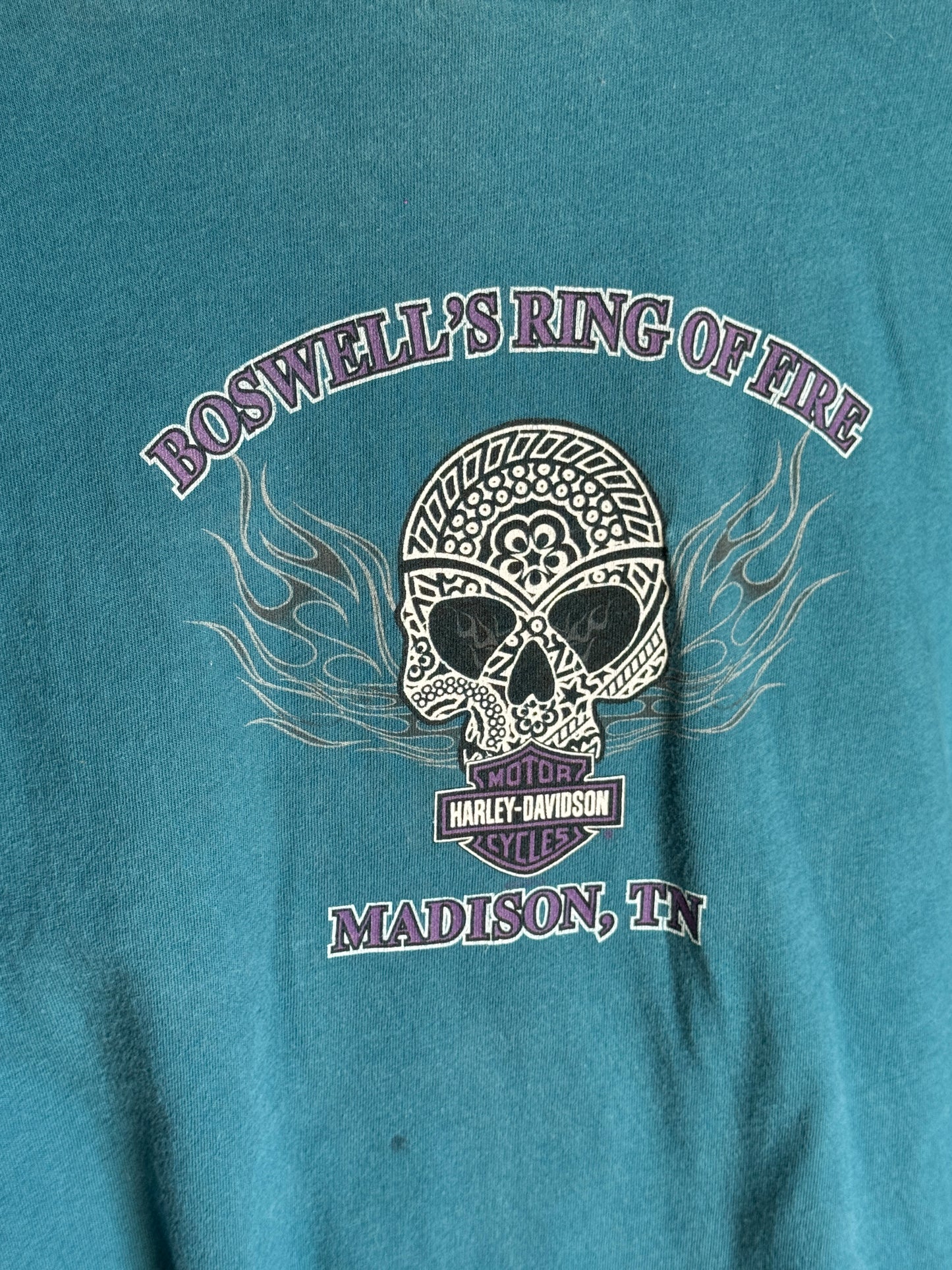 Vintage Cropped Harley Davidson Tee [XL]