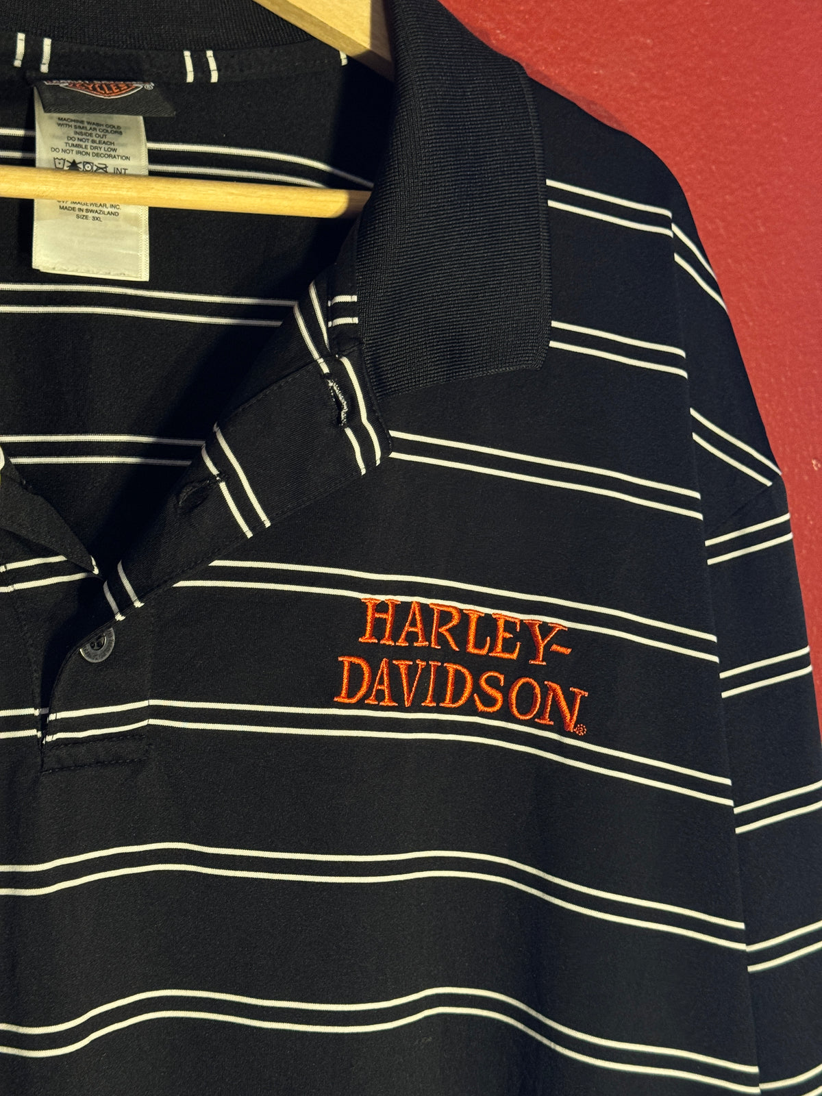 Harley Davidson Eagles Nest Striped Polo [3XL]