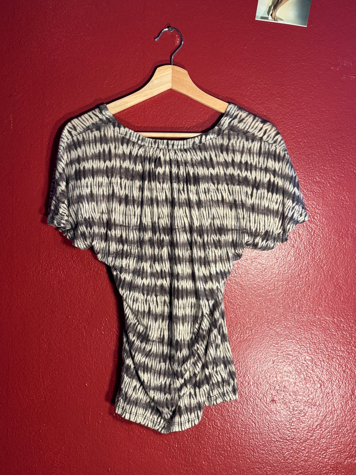 Michael by Michael Kors Printed Short Sleeve Top [XS]