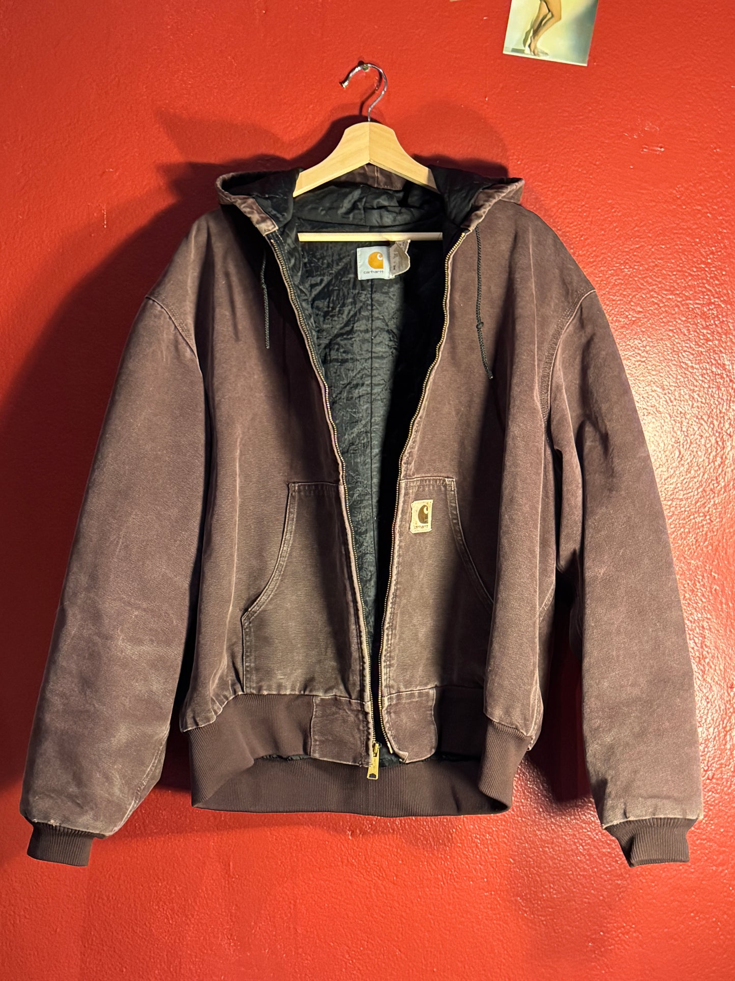 Vintage Carhartt Quilted Hooded Work Jacket - 2XL (AU 2XL)