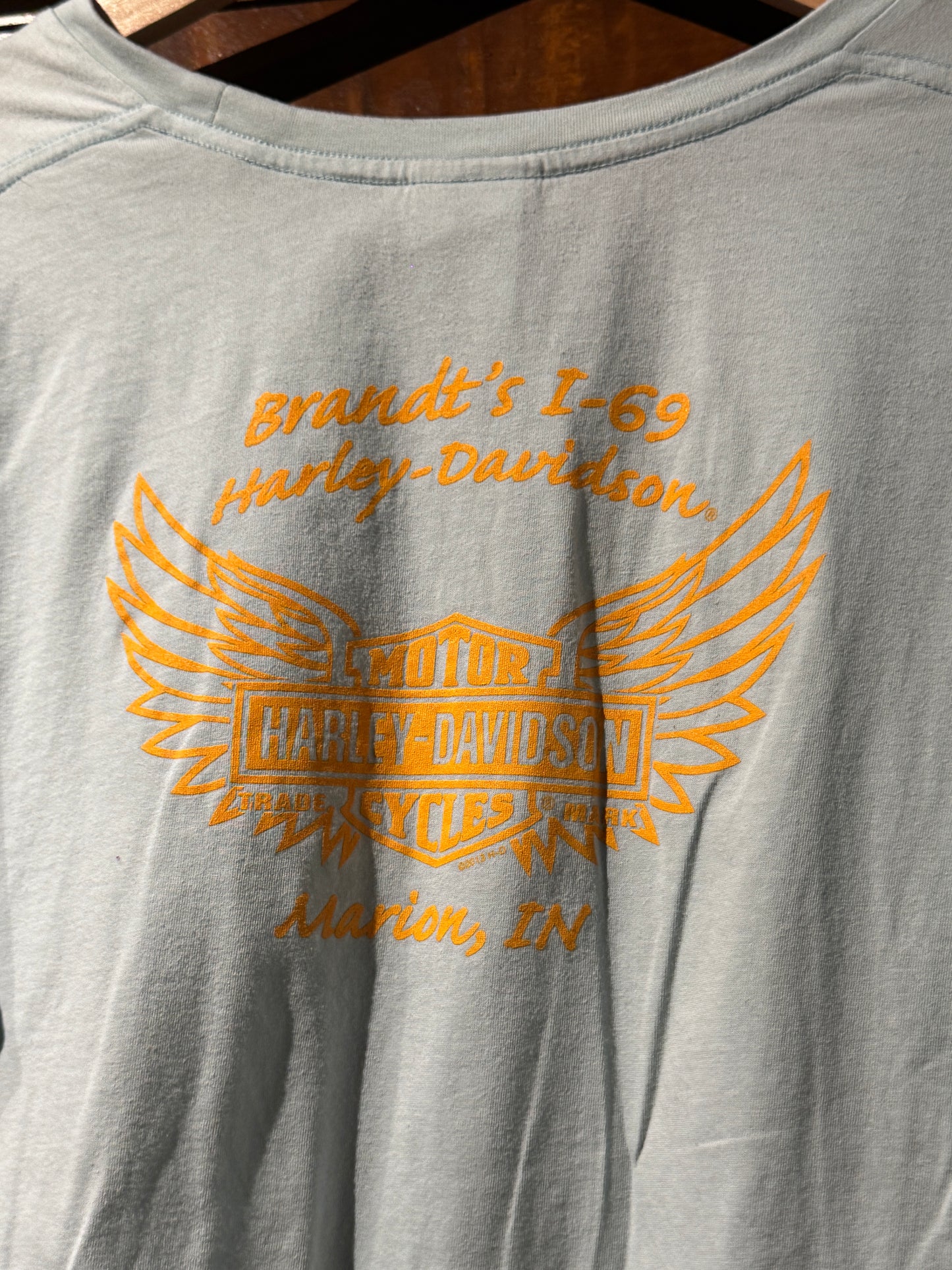 Vintage Harley-Davidson Long Sleeve Tee – Brandt’s I-69 Marion, Indiana [XL]