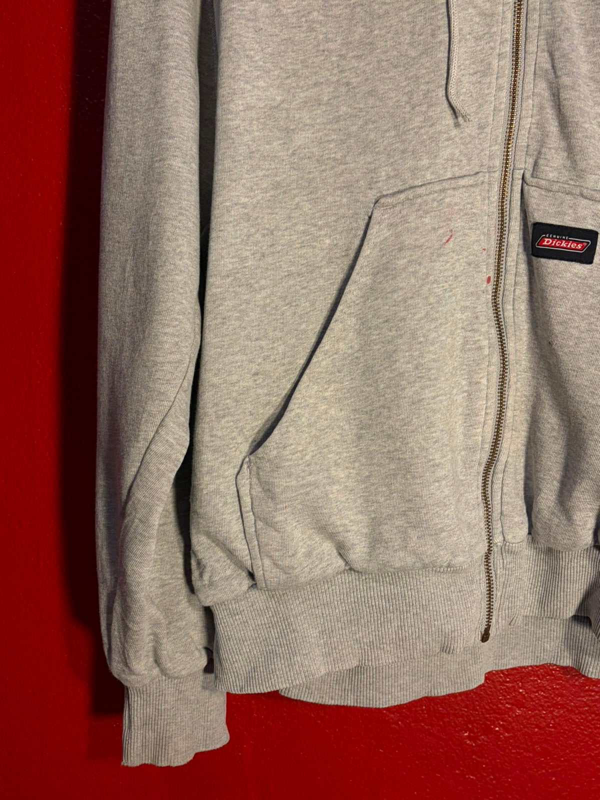 Vintage Dickies Grey Zip Hoodie [XL]