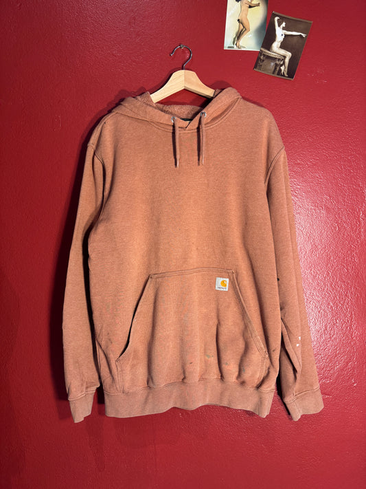 Vintage Carhartt Loose Fit Sleeve Logo Hoodie (M)