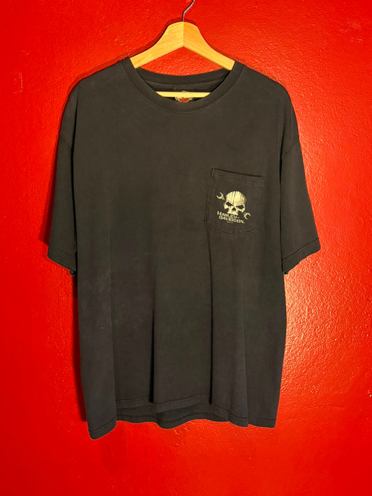 Harley-Davidson Pocket Skull T-Shirt - 2008 [L]