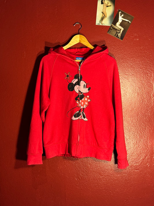 Red Disney Zip Up Hoodie [M]