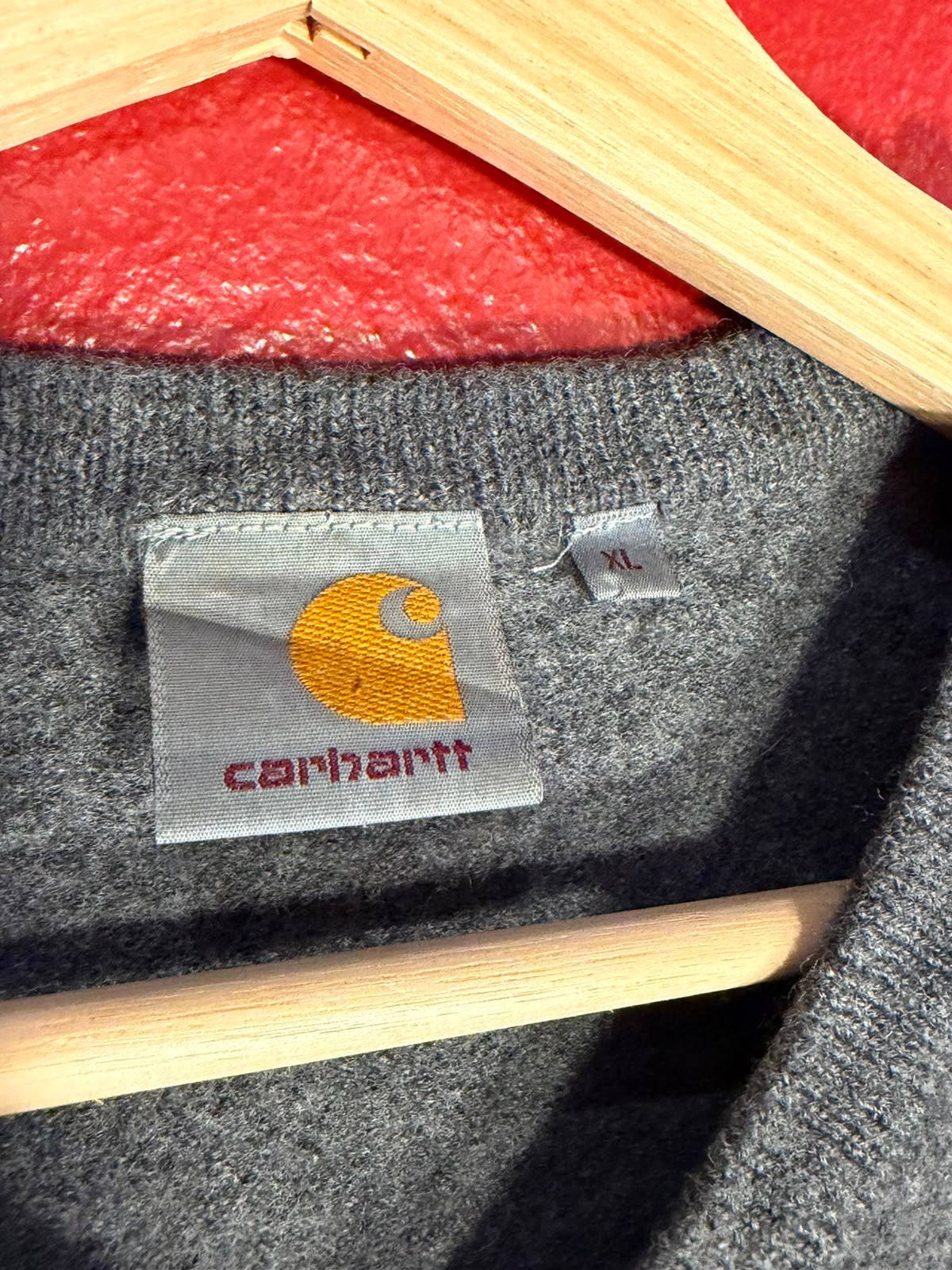 Vintage Carhartt V-Neck Knit Jumper (XL)